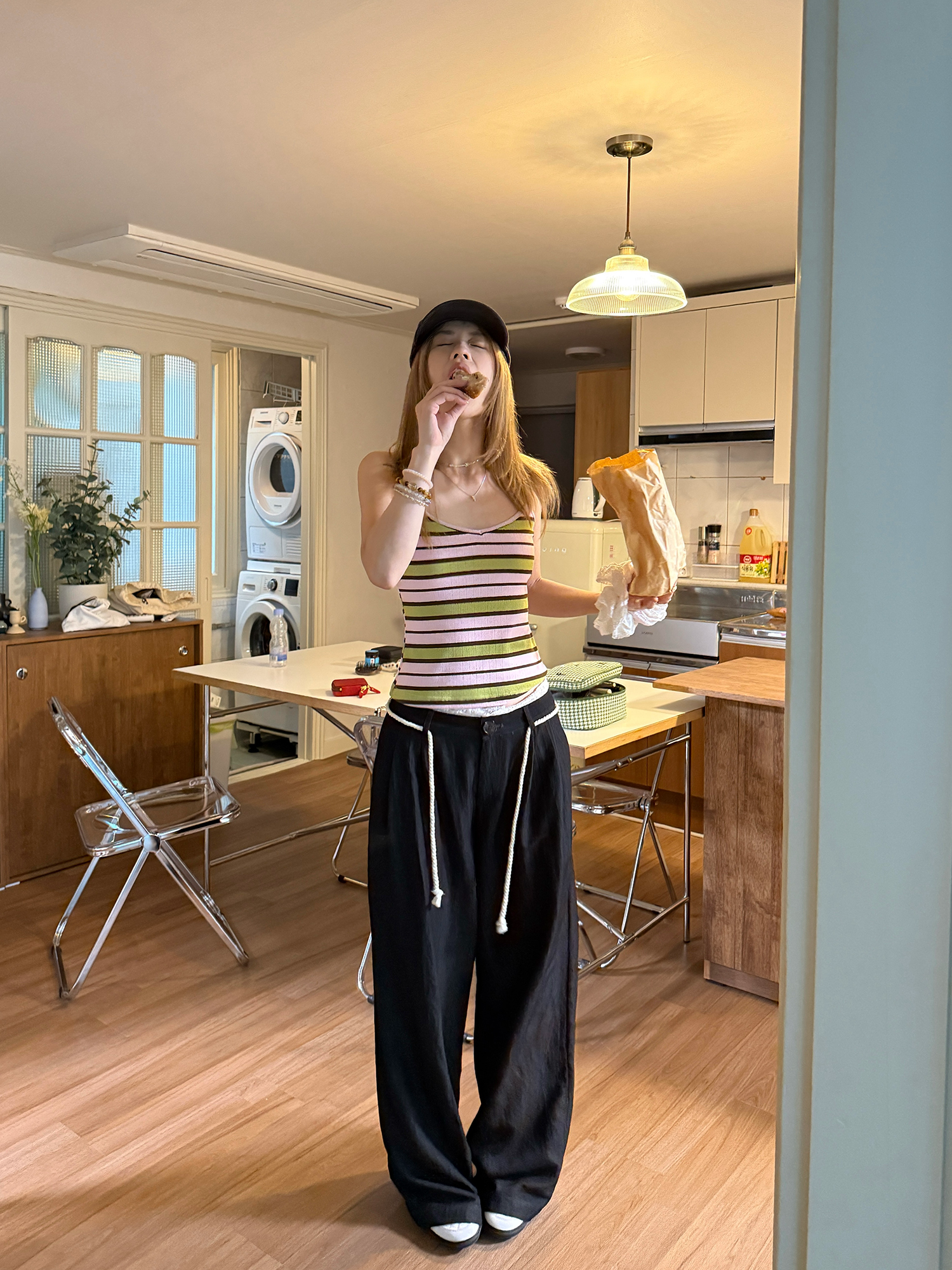 LelyMooch グァバ・ストライプキャミ  LEM164