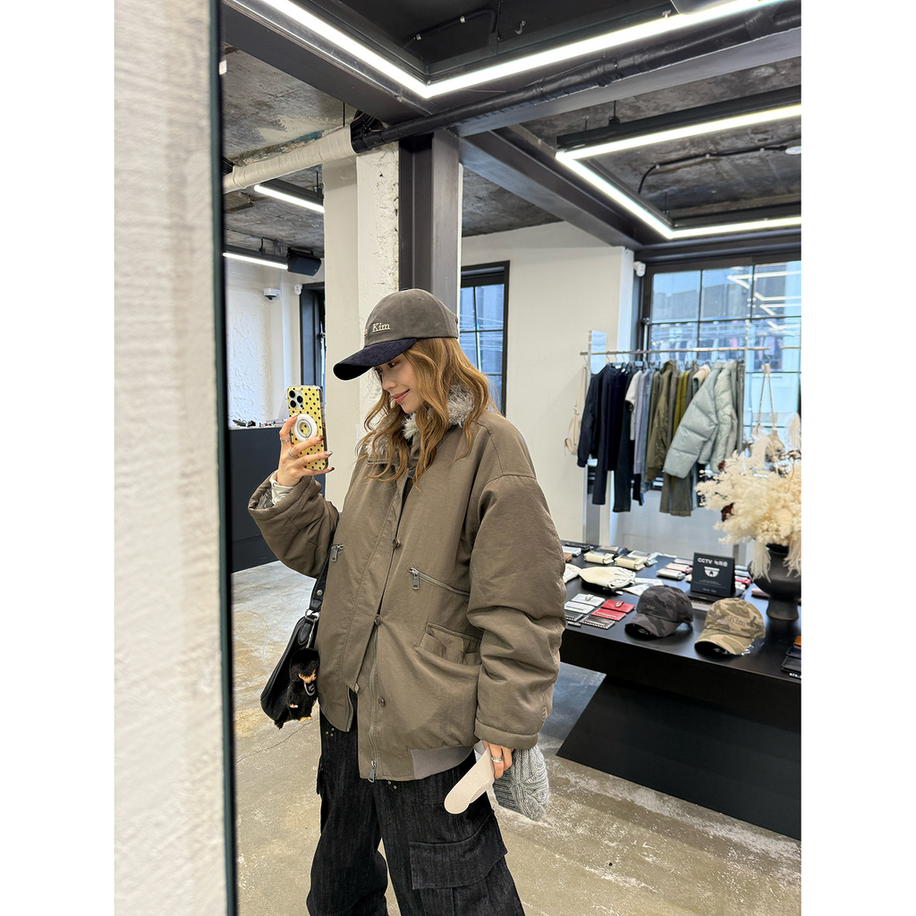 LelyMooch エコファーライナー付きモッズコート　LEM259