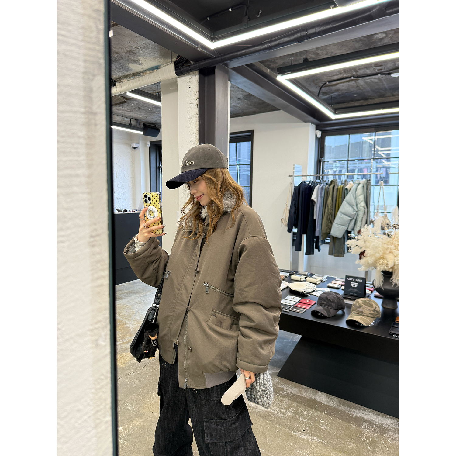 LelyMooch エコファーライナー付きモッズコート　LEM259