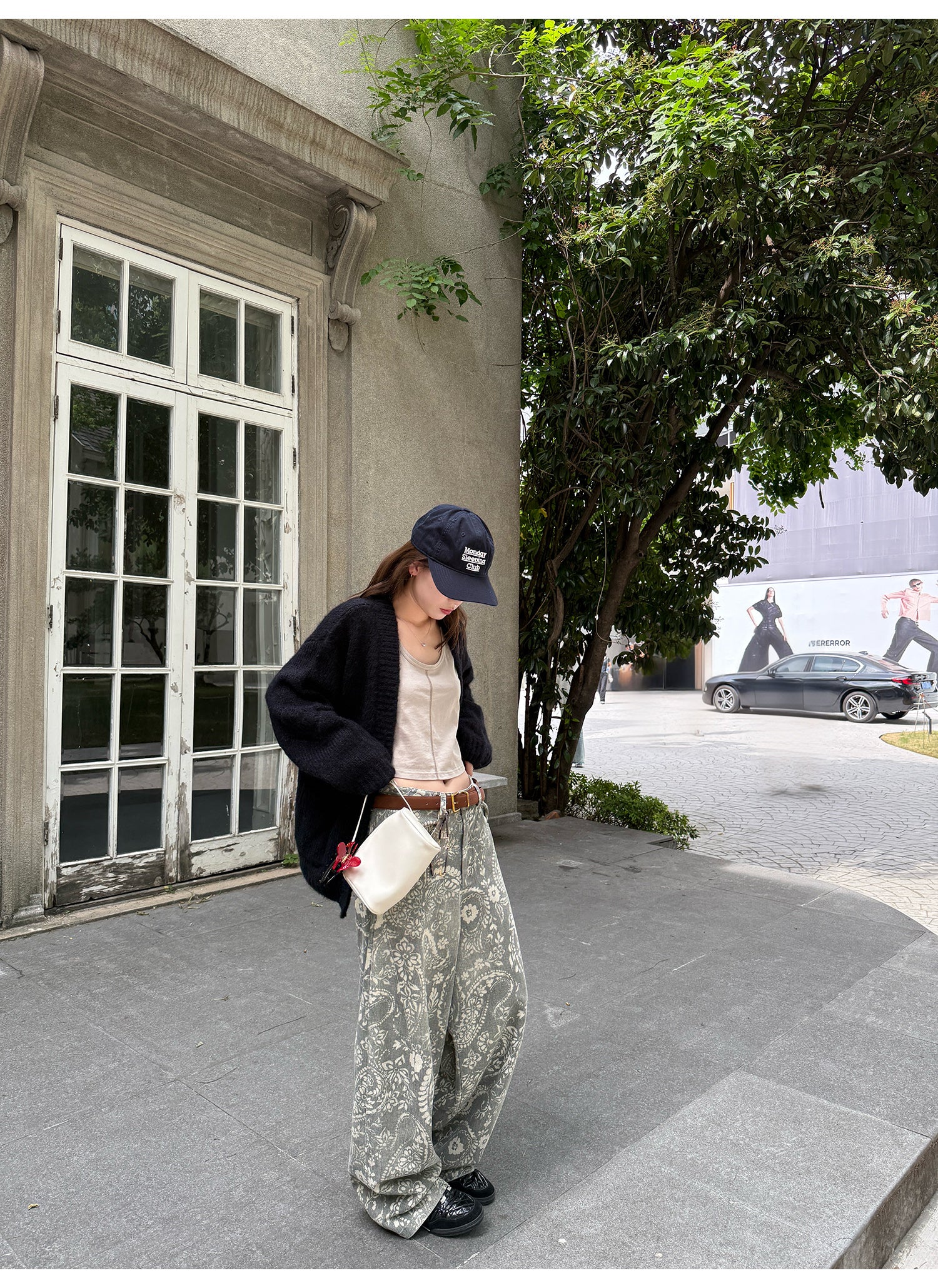 LelyMooch ペイズリー柄 ワイドパンツ  LEM221