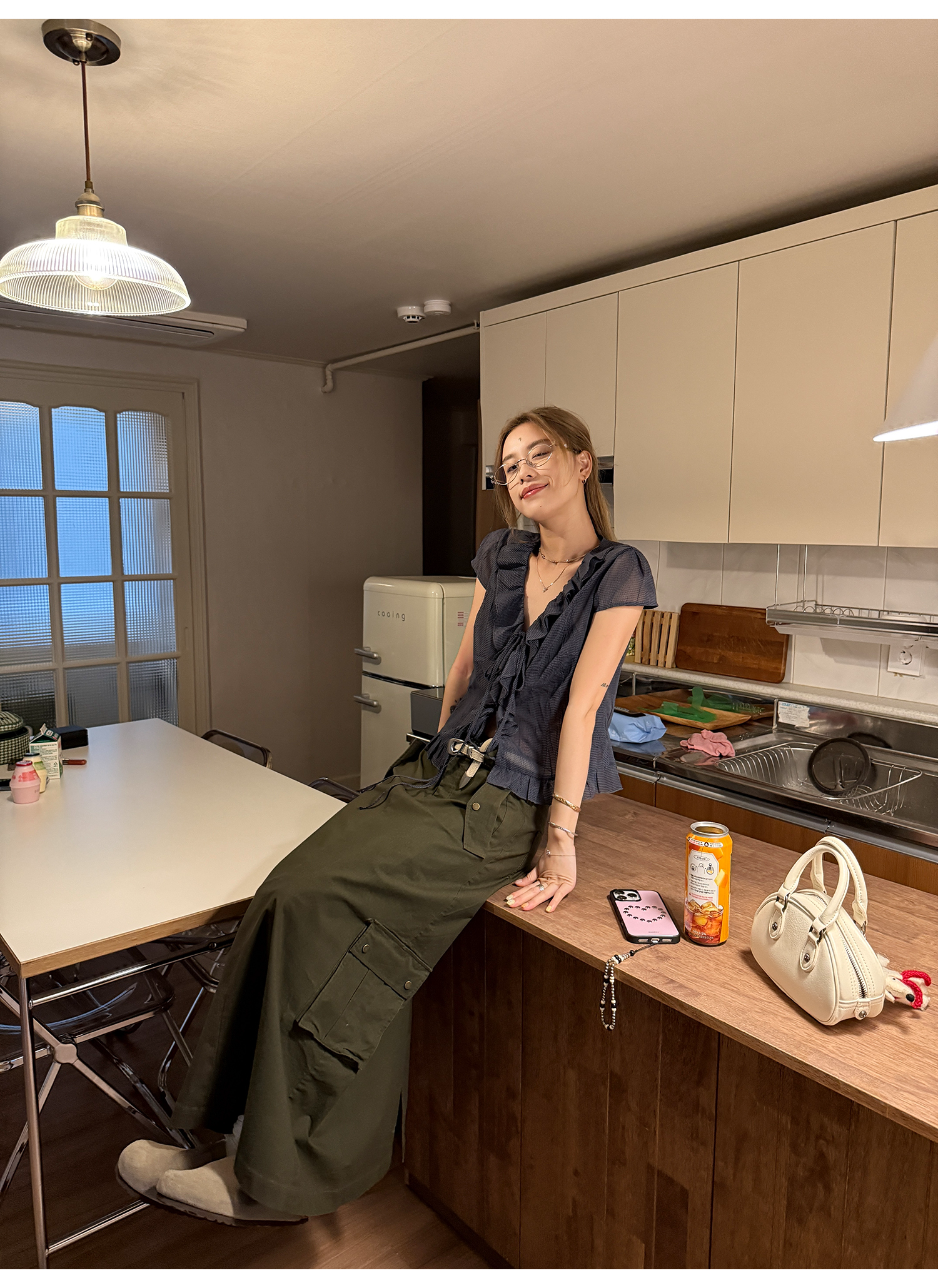 LelyMooch Aラインミディスカート  LEM172