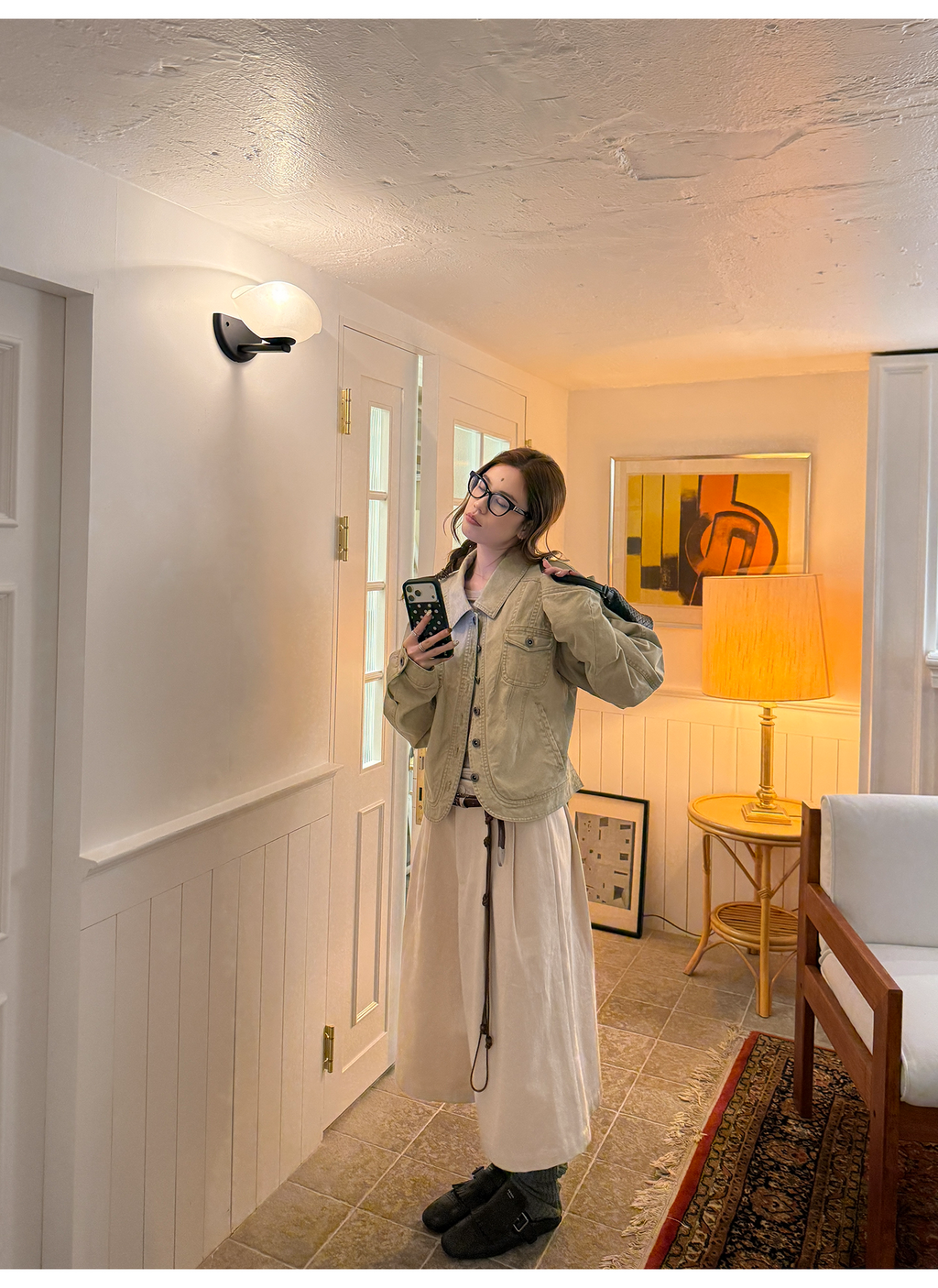 LelyMooch 裏フリースショートジャケット  LEM256