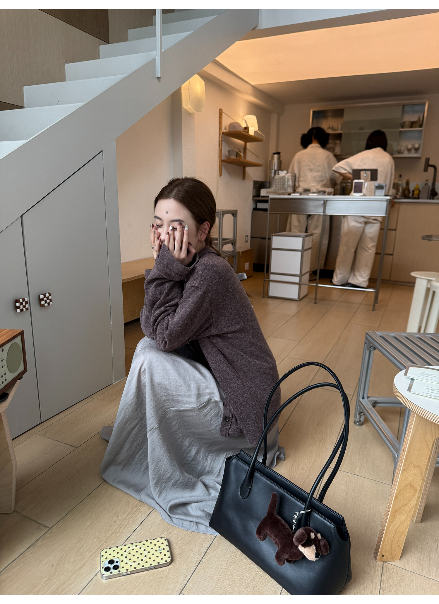 LelyMooch ふんわりチュールハイウエストスカート  LEM247