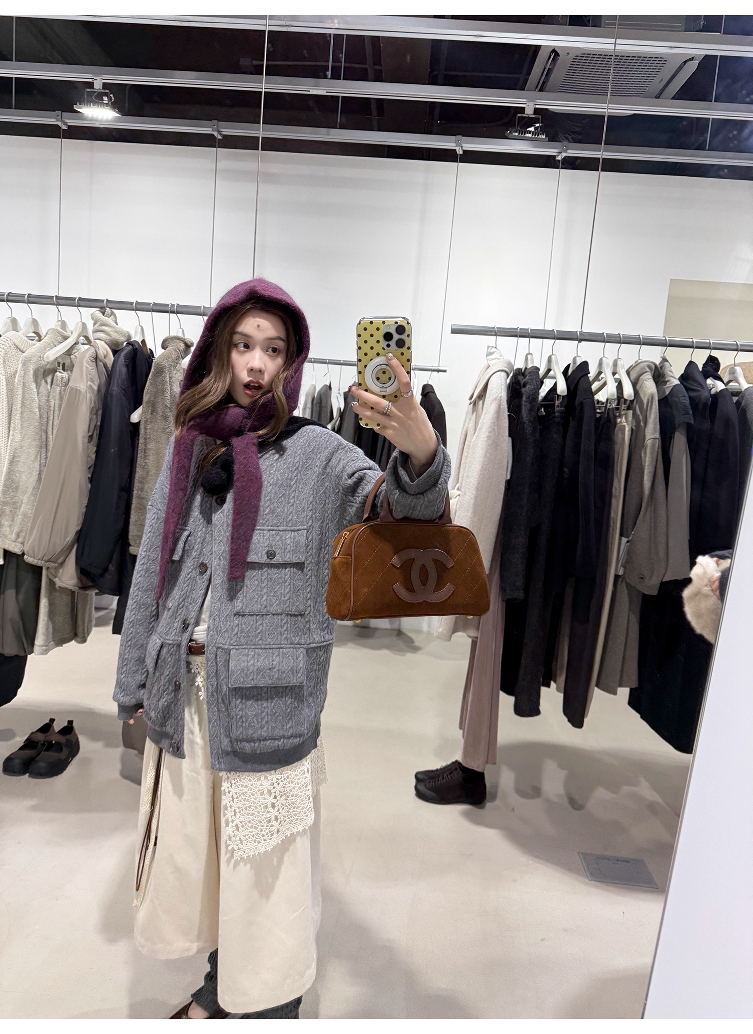 LelyMooch コットン刺しゅうスカートカバー  LEM258