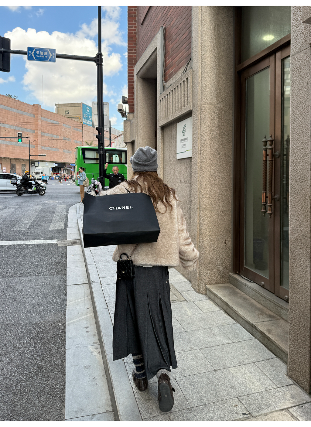 LelyMooch 黒プリーツスカート・ゴムウエスト  LEM277