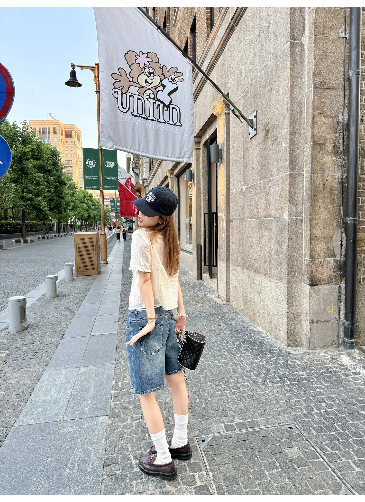 LelyMooch デニムパンツ5分丈｜2色展開  LEM199