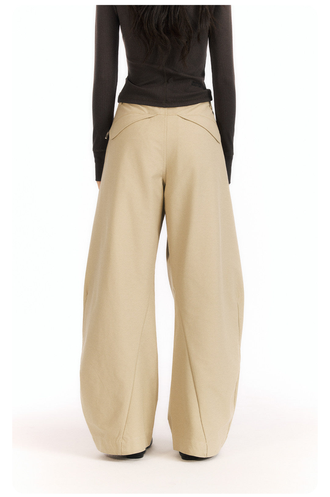LOM030 Stesso modello Pantaloni ampi a curva 3D resistenti alle rughe e rinfrescanti al tatto LOM060
