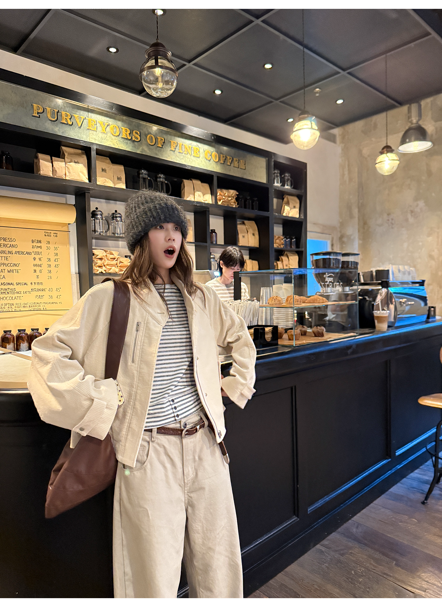 LelyMooch 厚手コーデュロイライダースジャケット LEM245