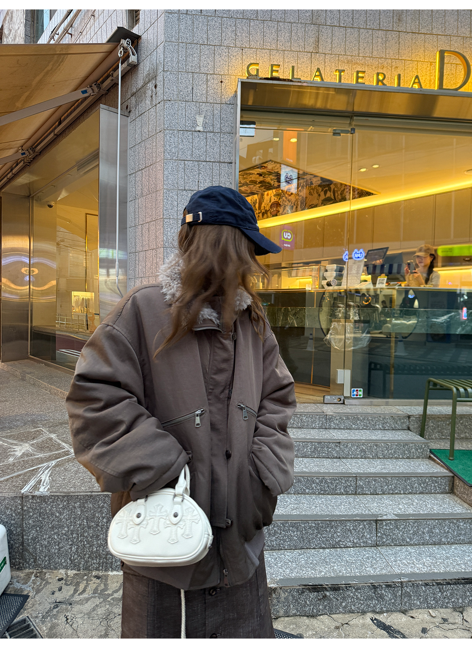 LelyMooch エコファーライナー付きモッズコート　LEM259