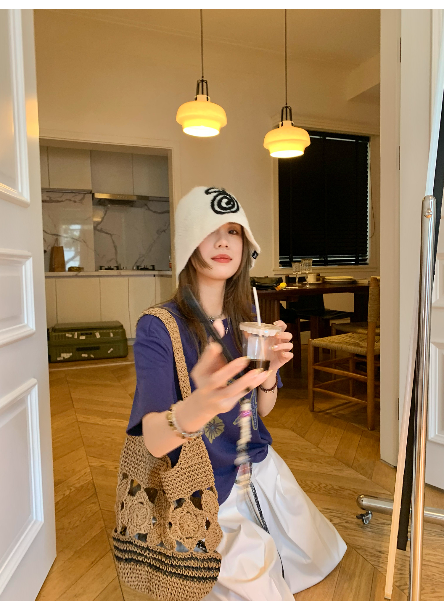 LelyMooch 夏映えカラーで気分アップ｜冷感素材Tシャツ  LEM171