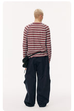 Striped Half-Zip Long Sleeve LOM104