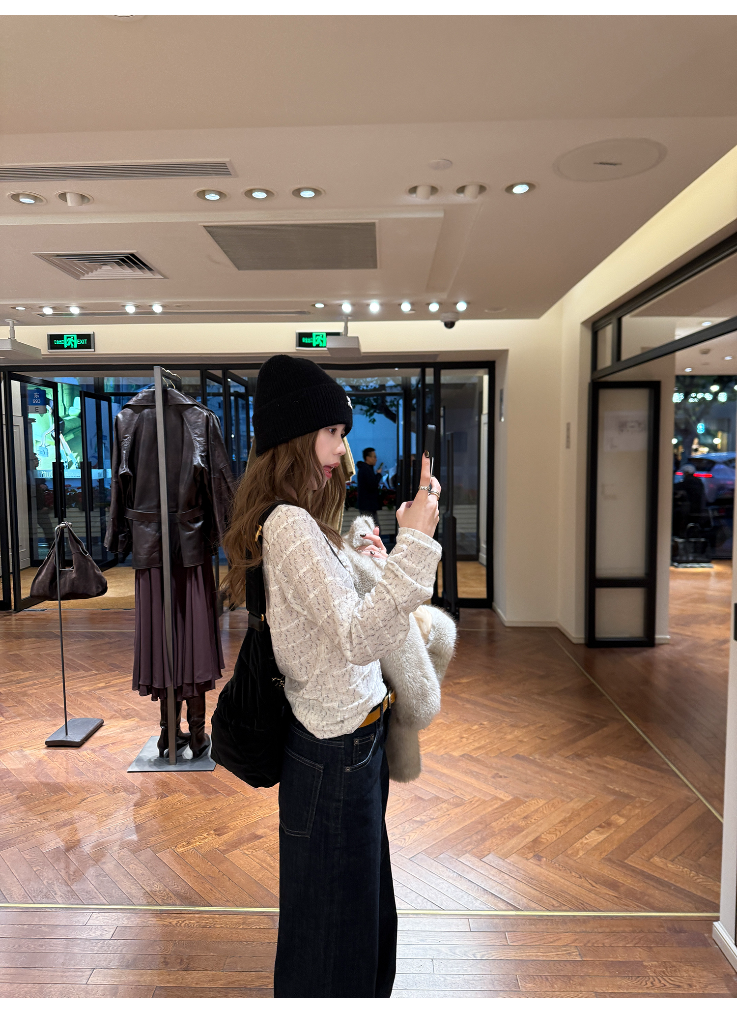 LelyMooch 日本デニム使用 ストレートパンツ  LEM273