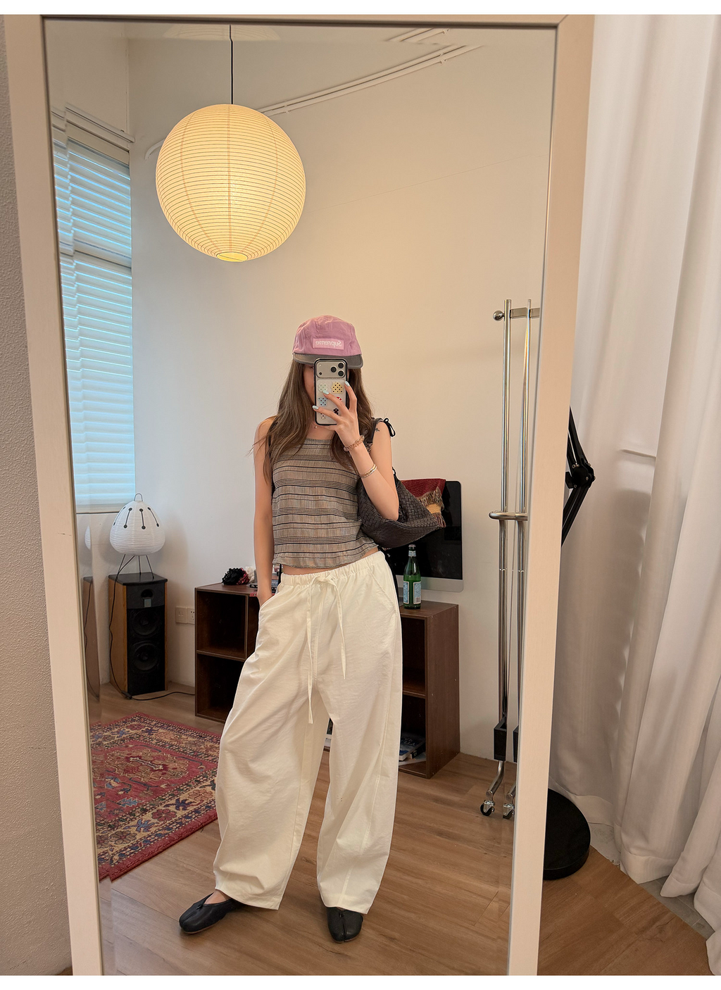 LelyMooch 抜け感ドロストワイドパンツ  LEM356