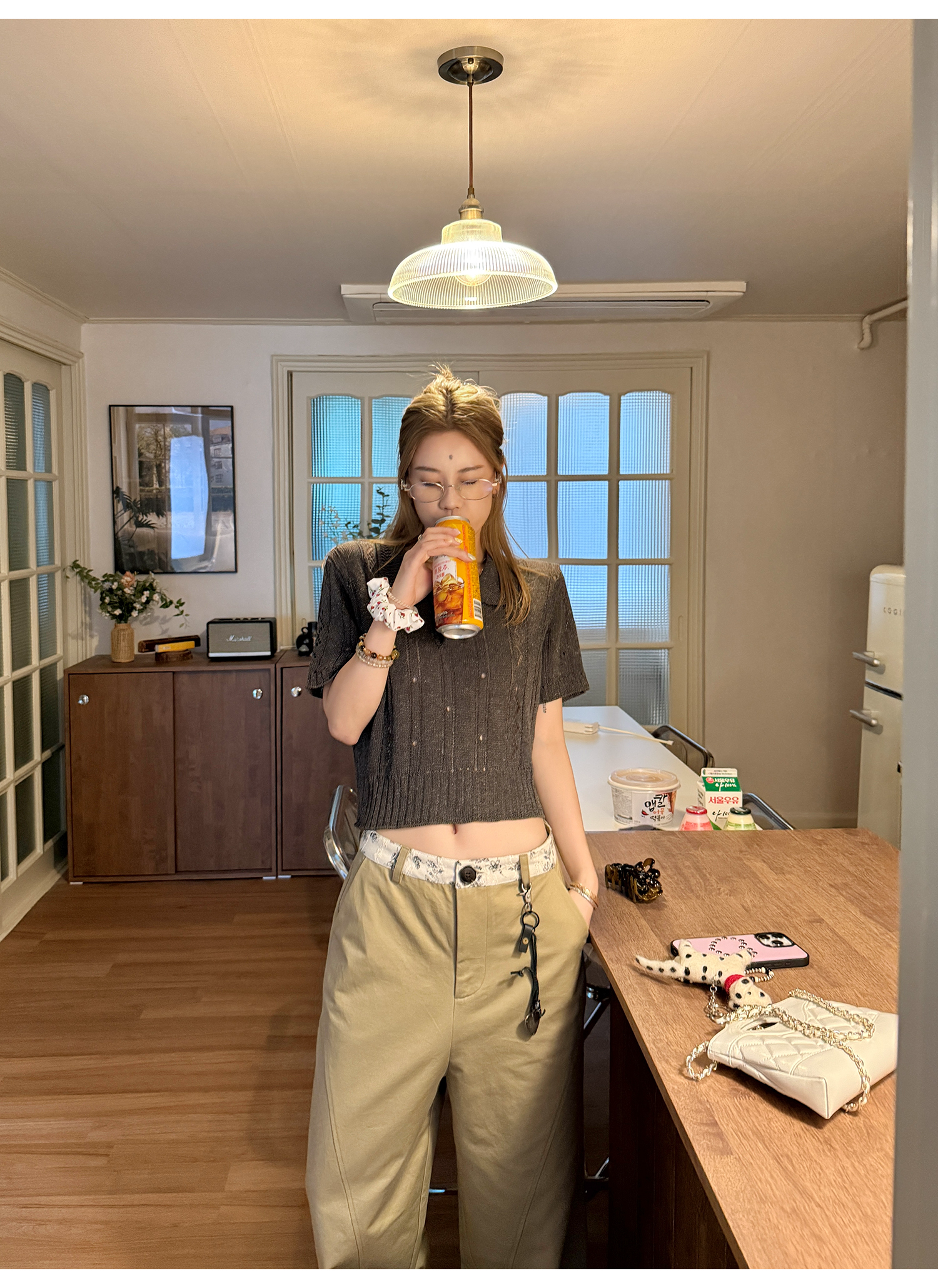 LelyMooch 黄金比カットチノパン  LEM174