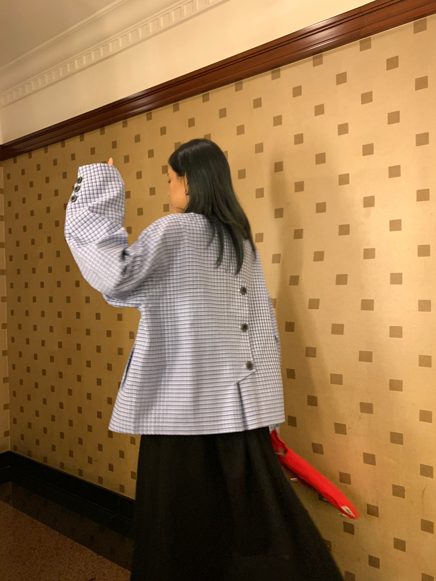 LelyMooch Blue Check Shirt Jacket LEM072