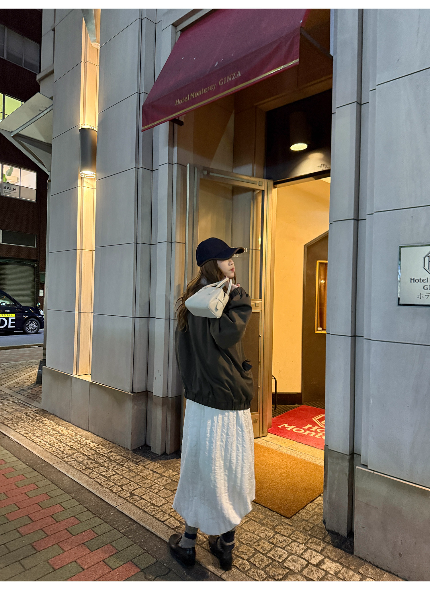 LelyMooch ドロスト ロングスカート シワ感素材 前後差  LEM288