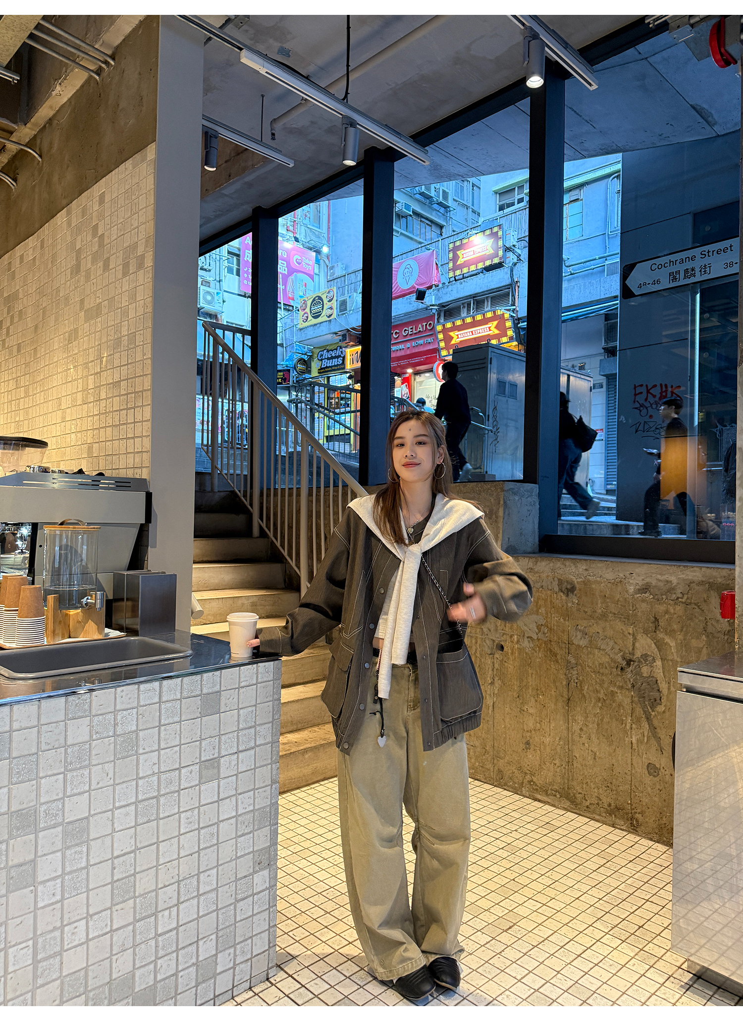 LelyMooch knee tuck long pants LEM075