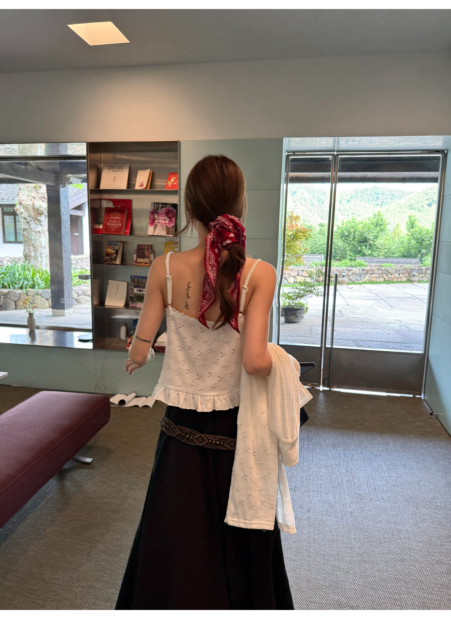 LelyMooch ニットカーデ＆レースキャミセット  LEM209