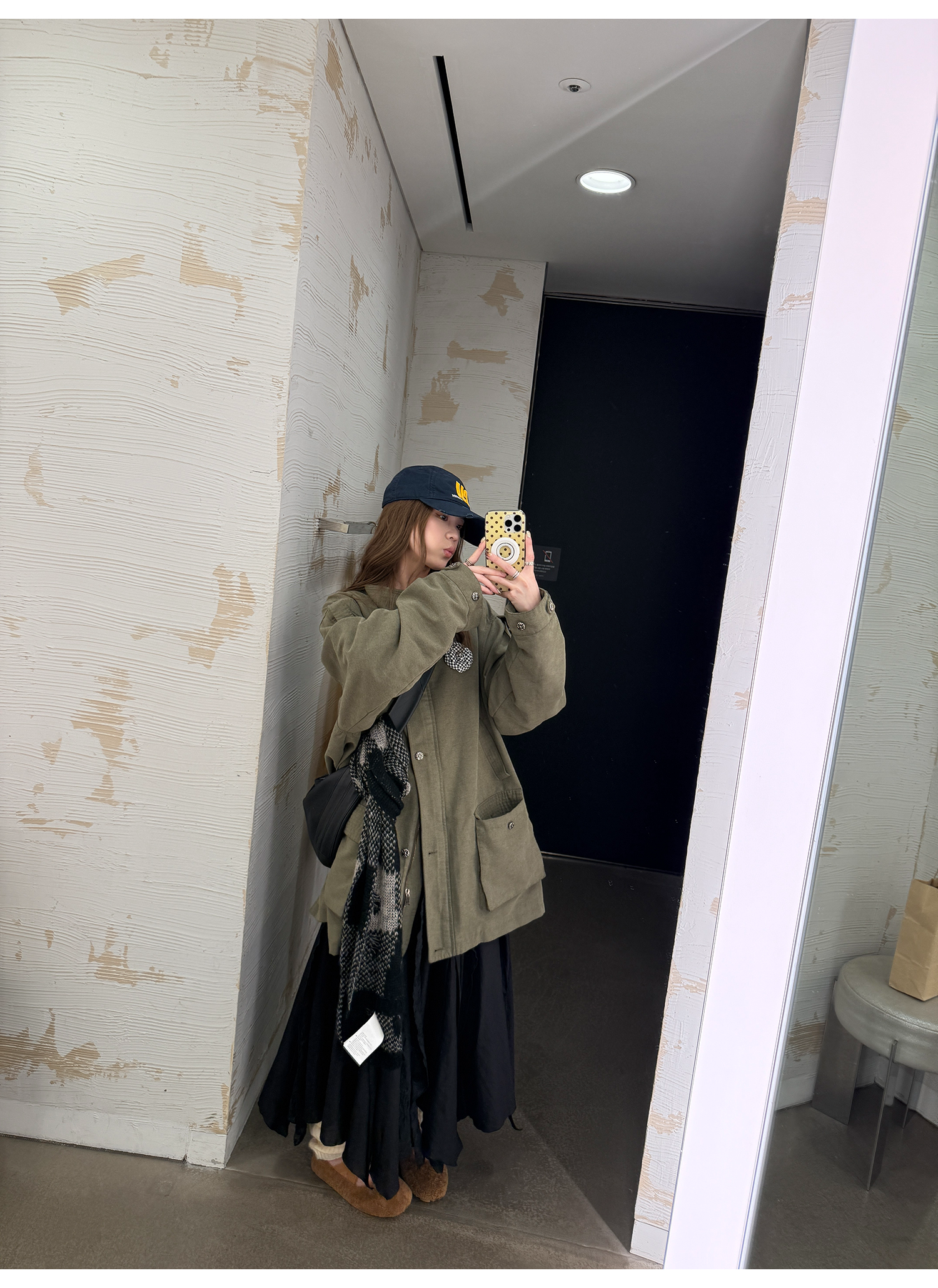 LelyMooch ヴィンテージ風クロスボタンワークジャケット  LEM262