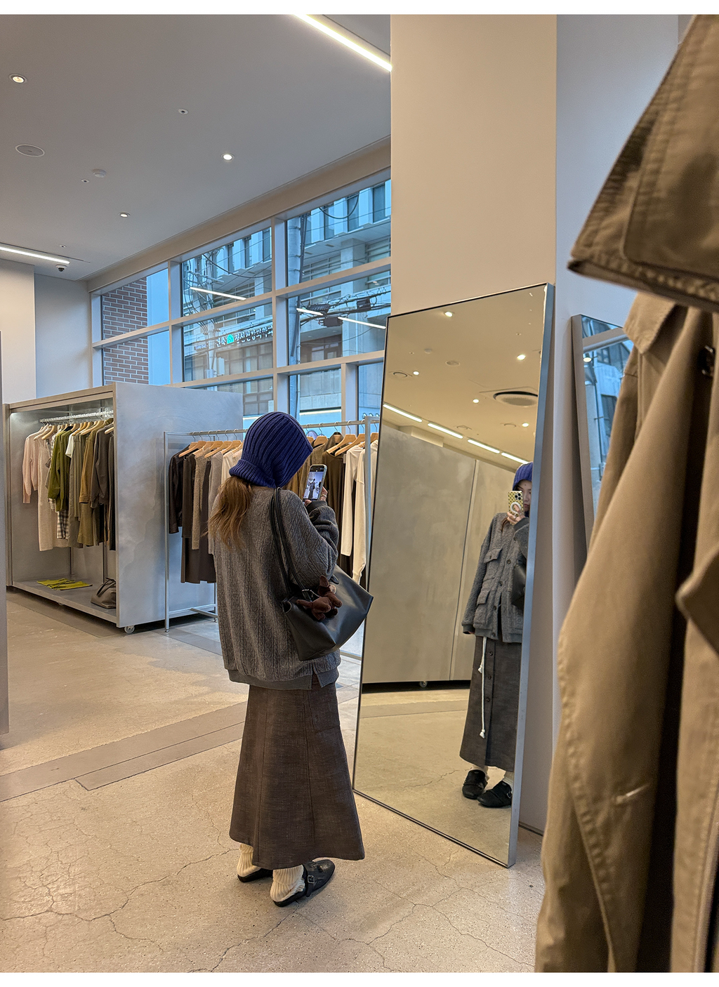 LelyMooch ヴィンテージ絞り編みニットジャケット　LEM263