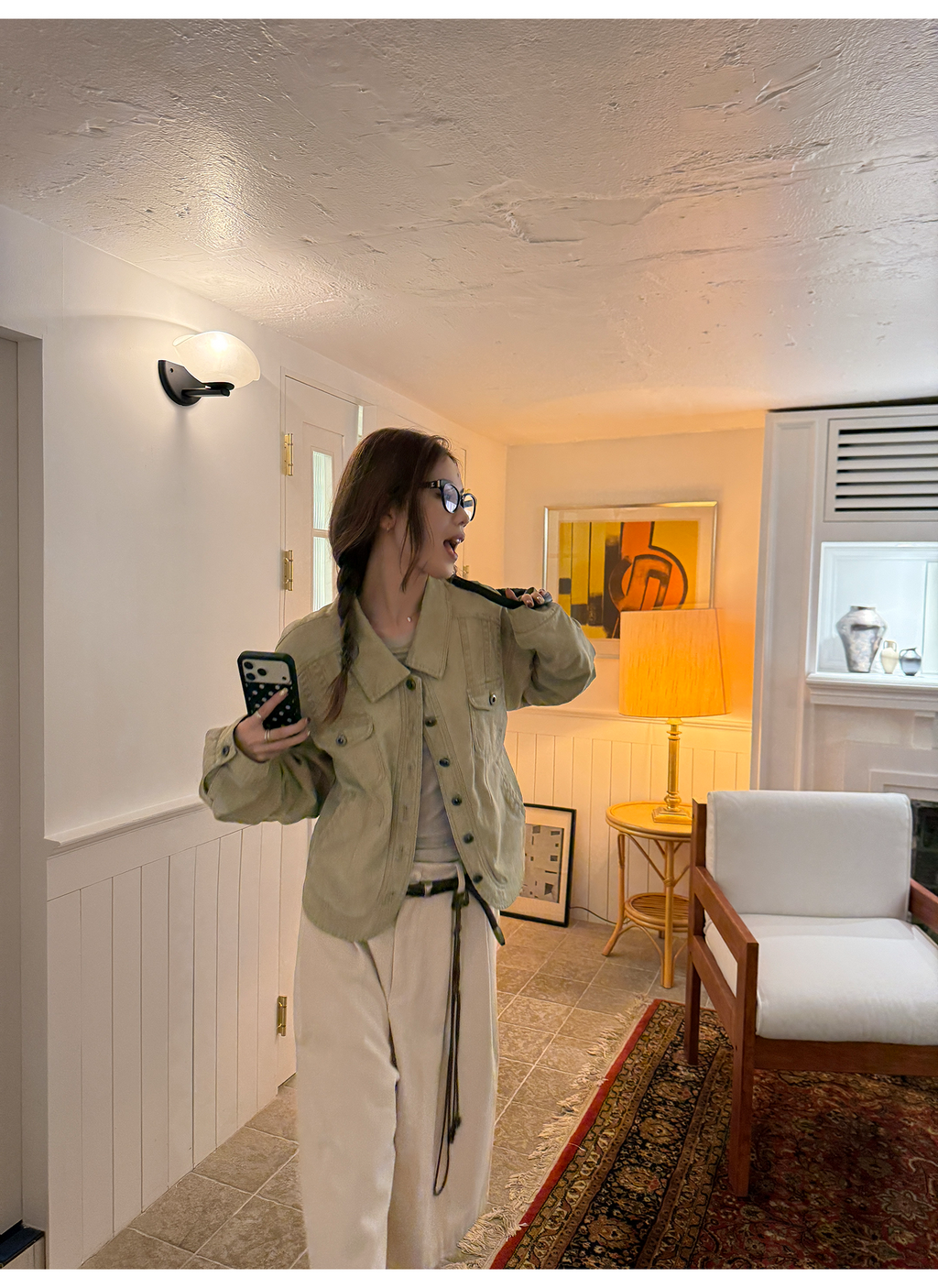 LelyMooch 裏フリースショートジャケット  LEM256