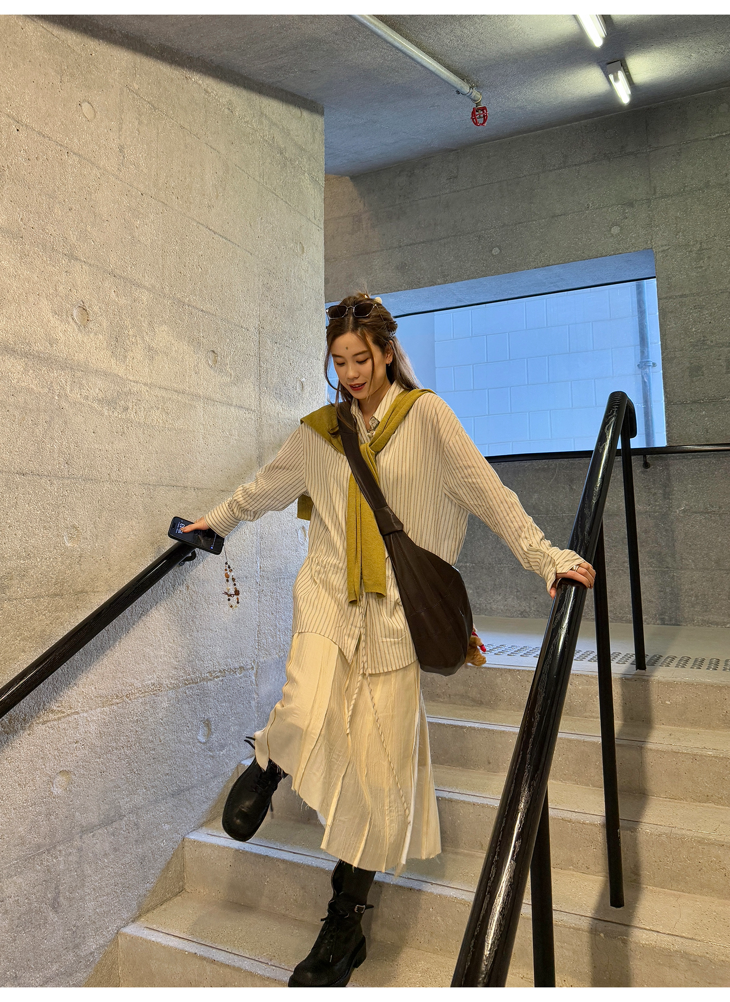 LelyMooch High Waist Uneven Skirt LEM090