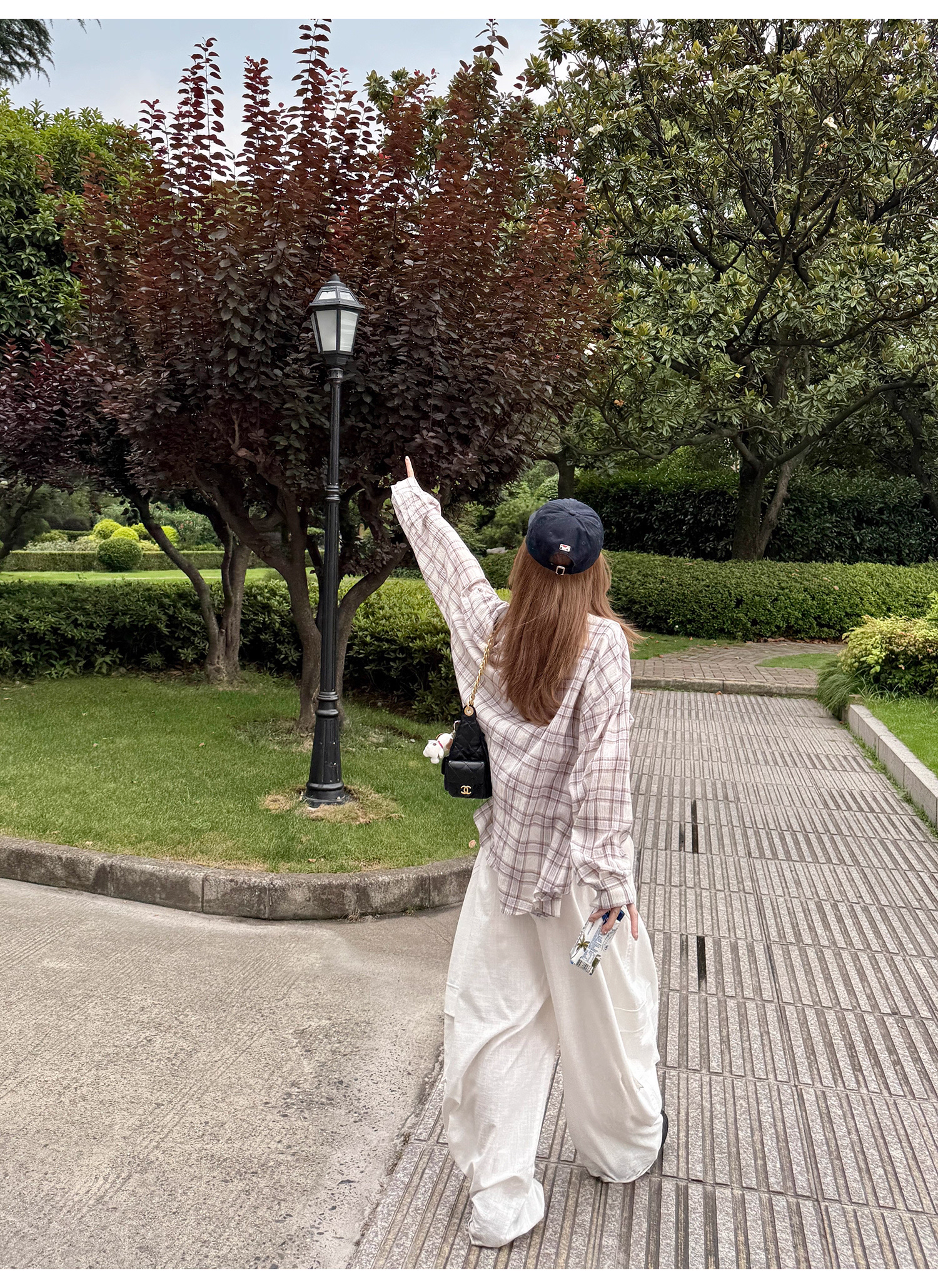 LelyMooch ストリート白ワイルドパンツ  LEM190