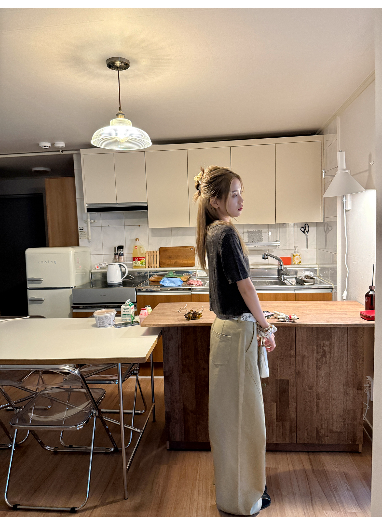 LelyMooch 黄金比カットチノパン  LEM174