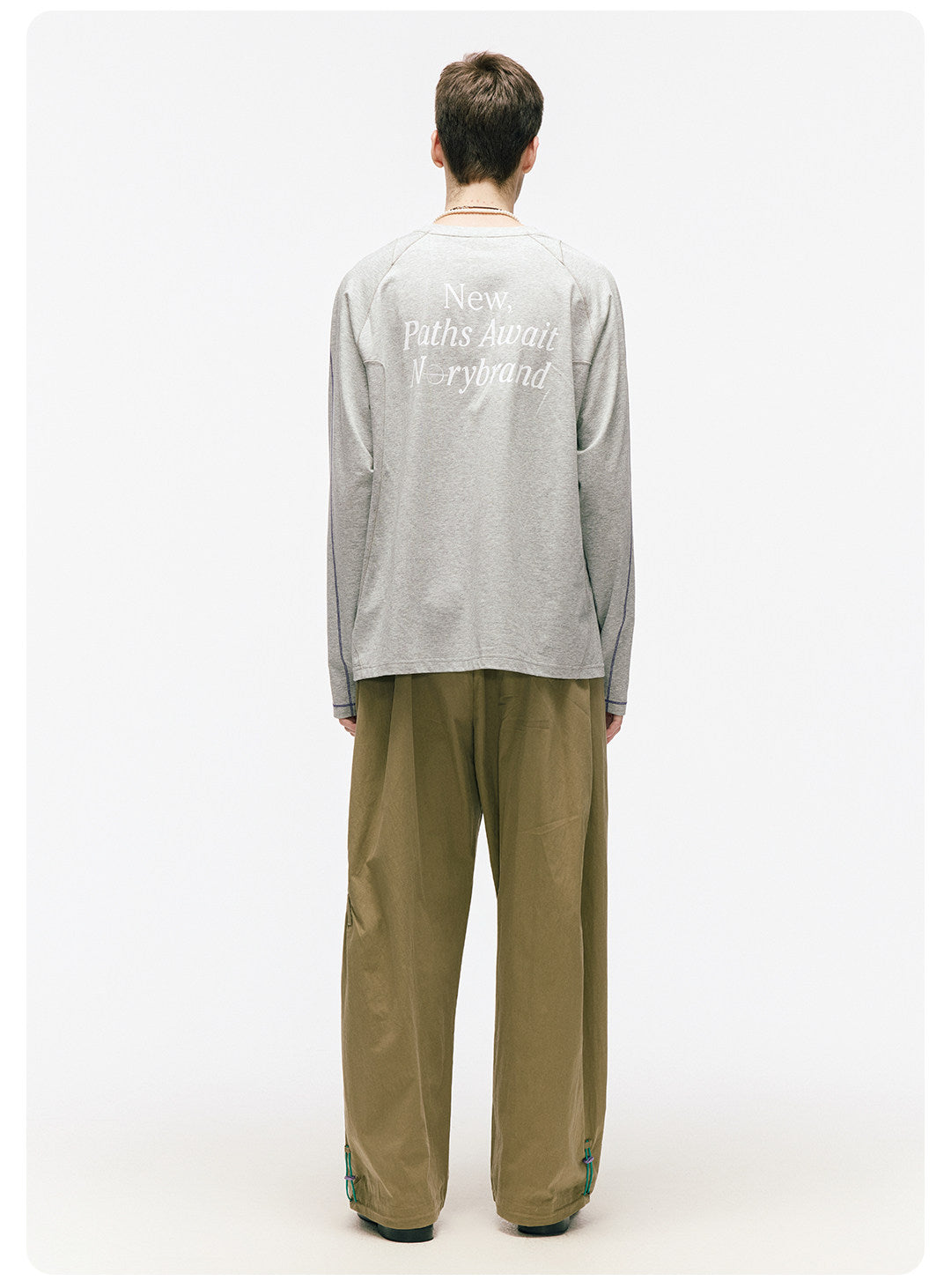 軽やかなハリ感 立体タック ワイドカーブパンツ  LOM047