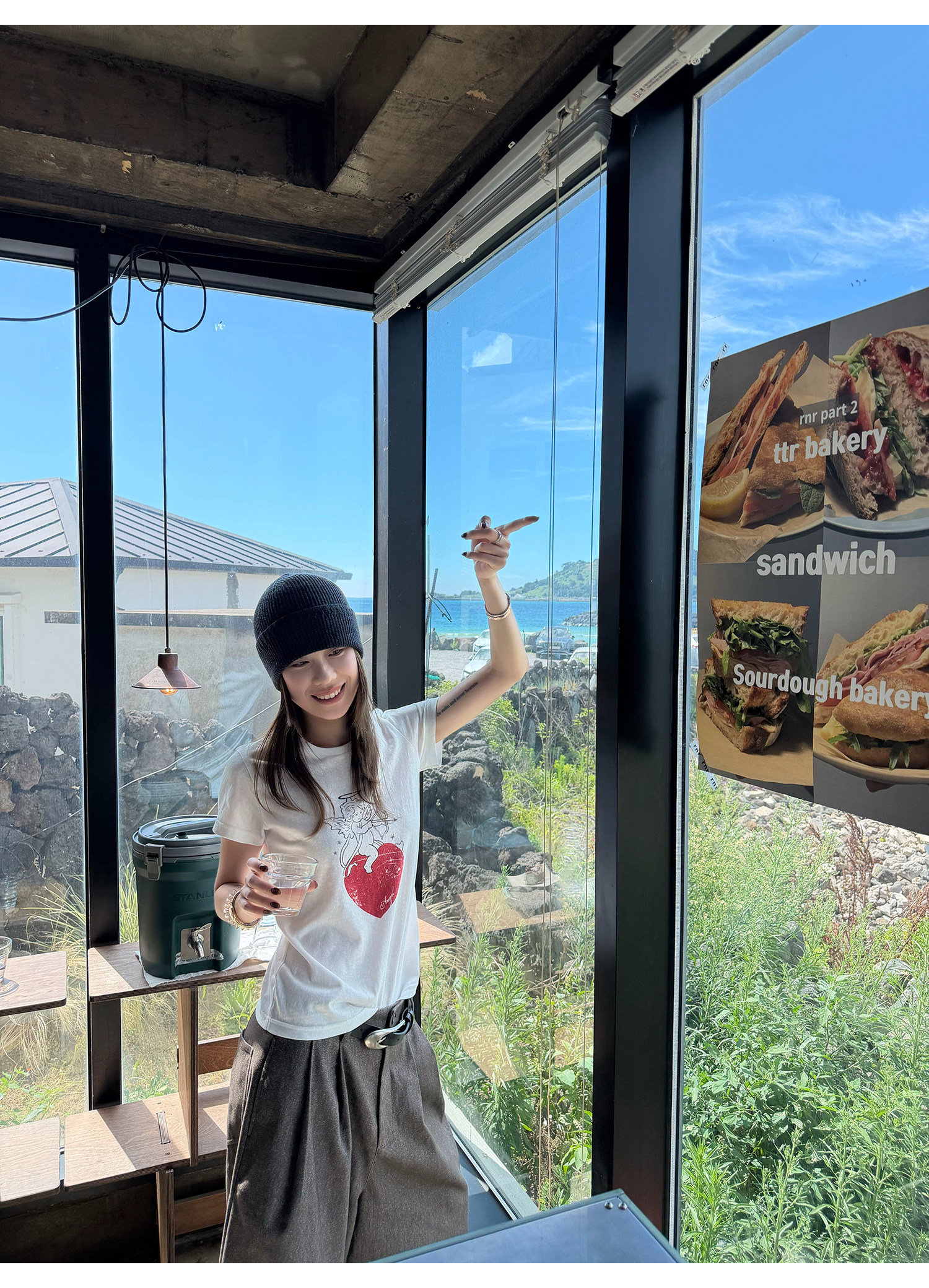 LelyMooch キューピッドプリントTシャツ  LEM397