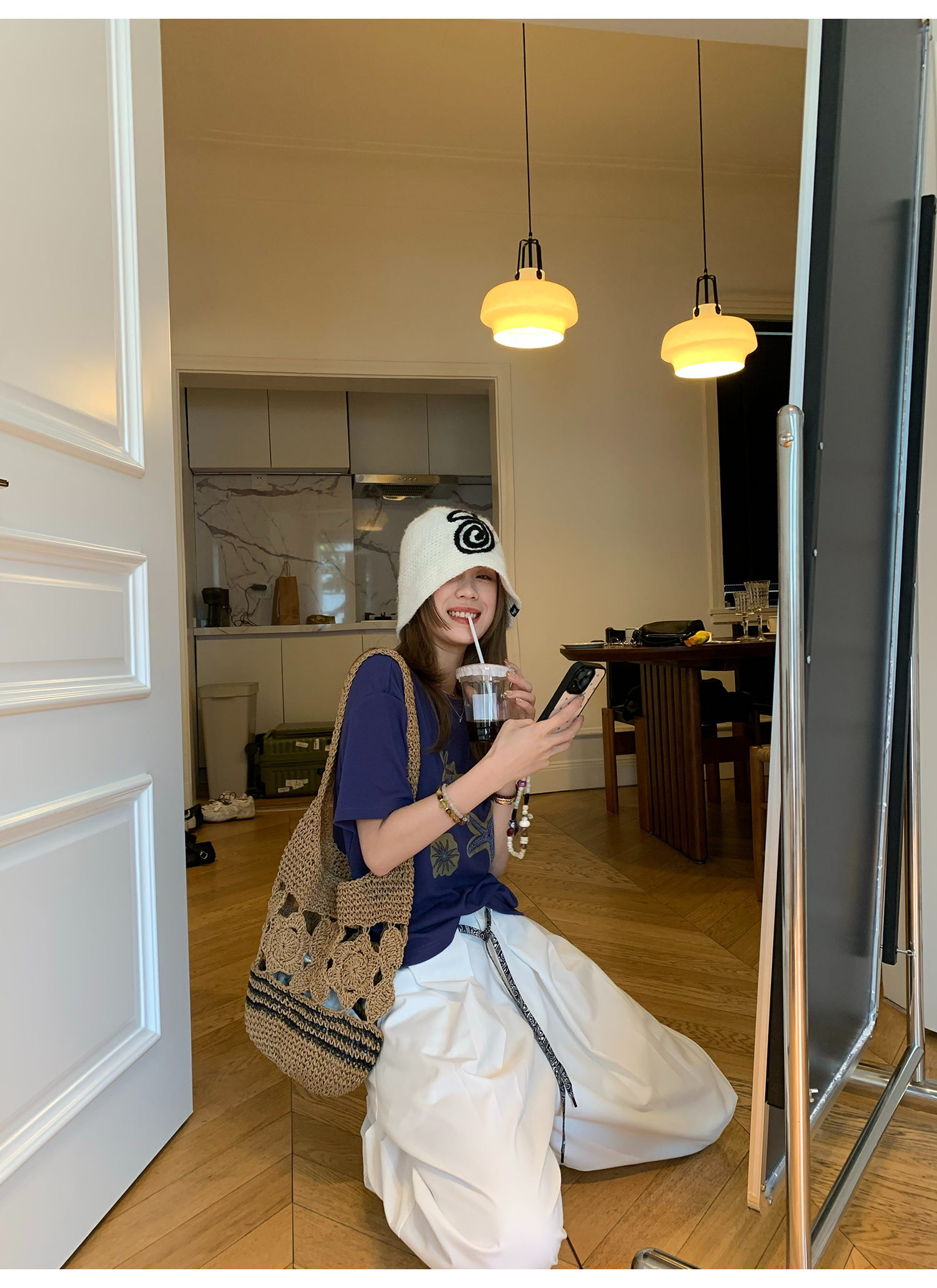 LelyMooch 夏映えカラーで気分アップ｜冷感素材Tシャツ  LEM171