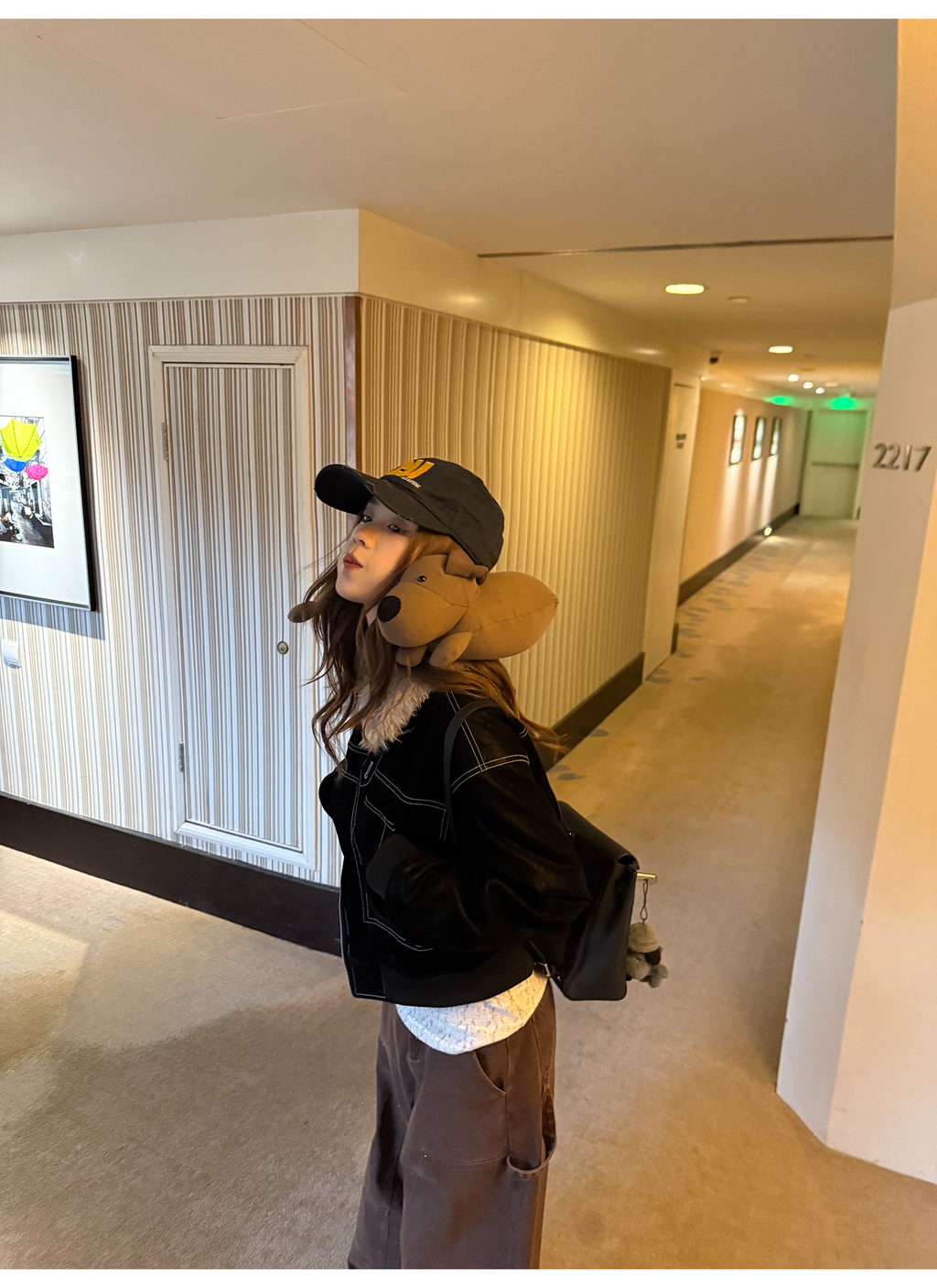 LelyMooch ステッチライン ファージャケット  LEM274