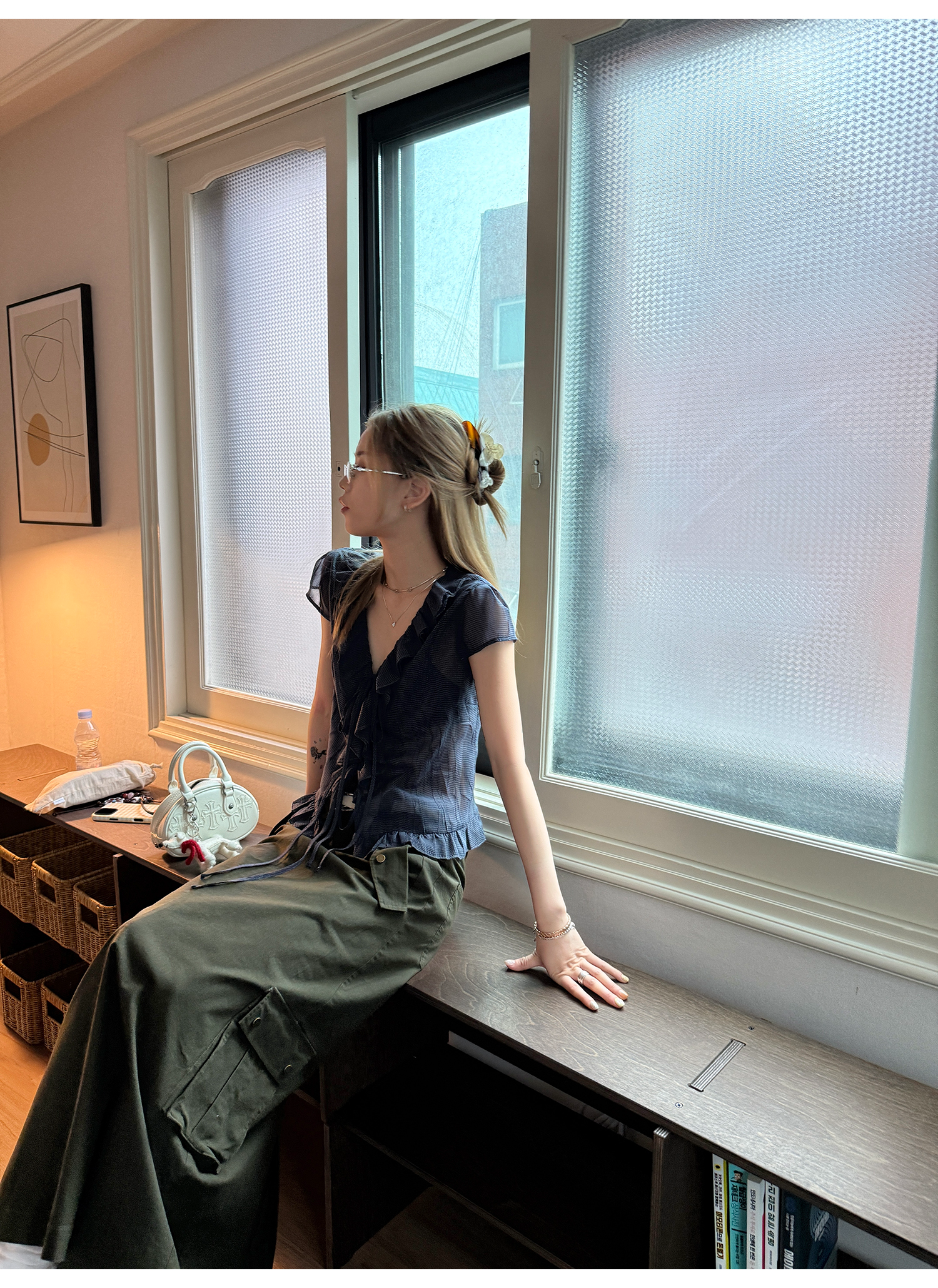 LelyMooch Aラインミディスカート  LEM172