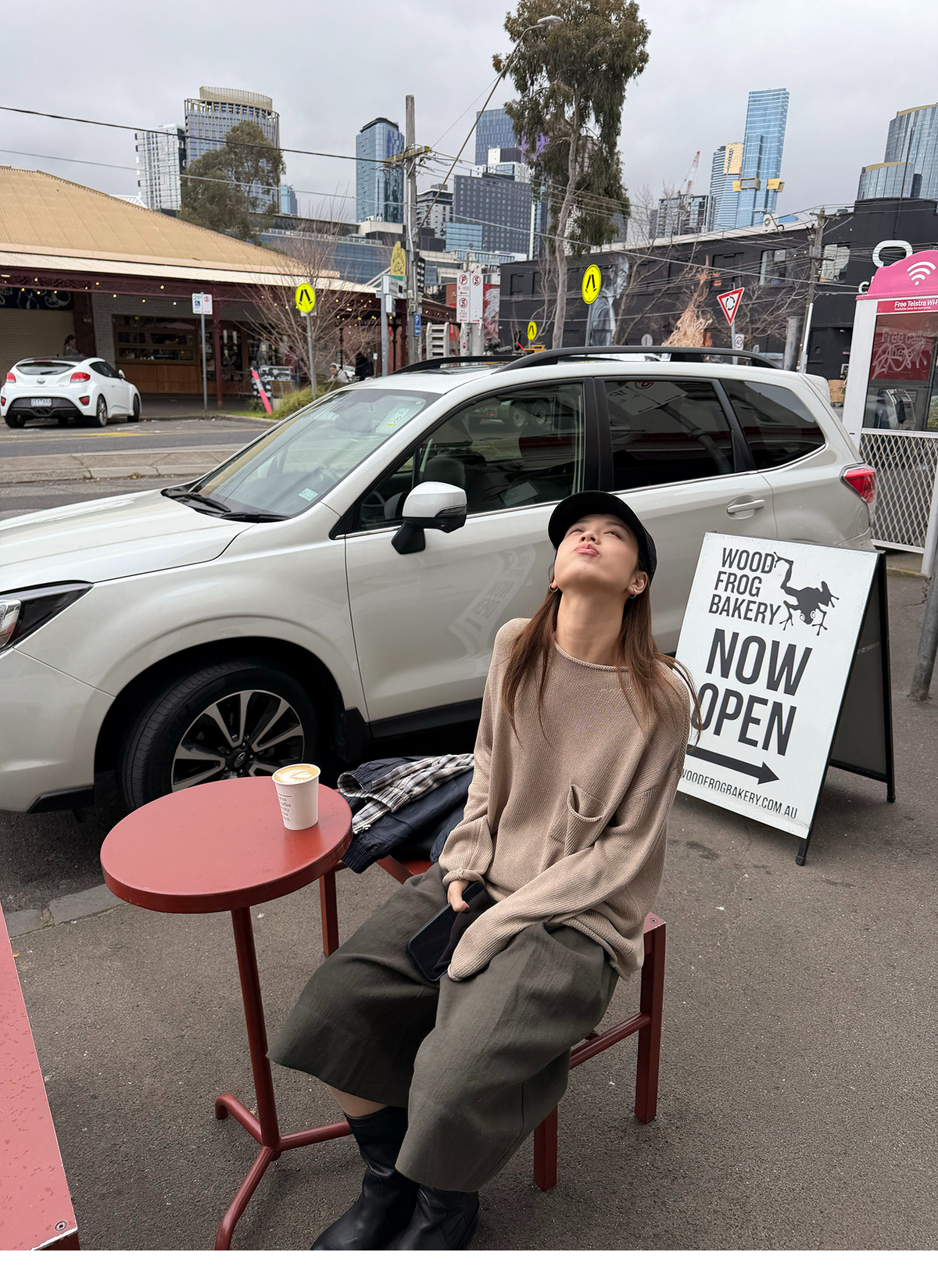 LelyMooch リネン混 ゆるニットトップス  LEM404