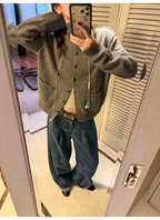 LelyMoochソフトハイネック ニットジャケット  LEM432