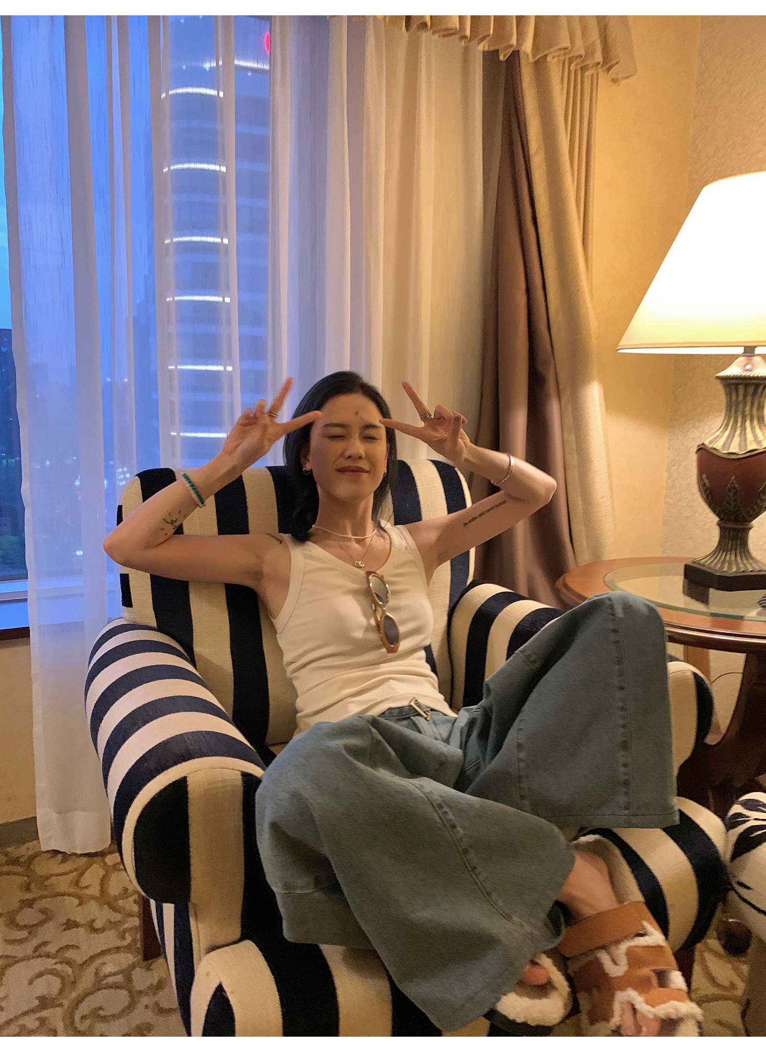 LelyMooch Back Lace Knit Tank Top LEM073