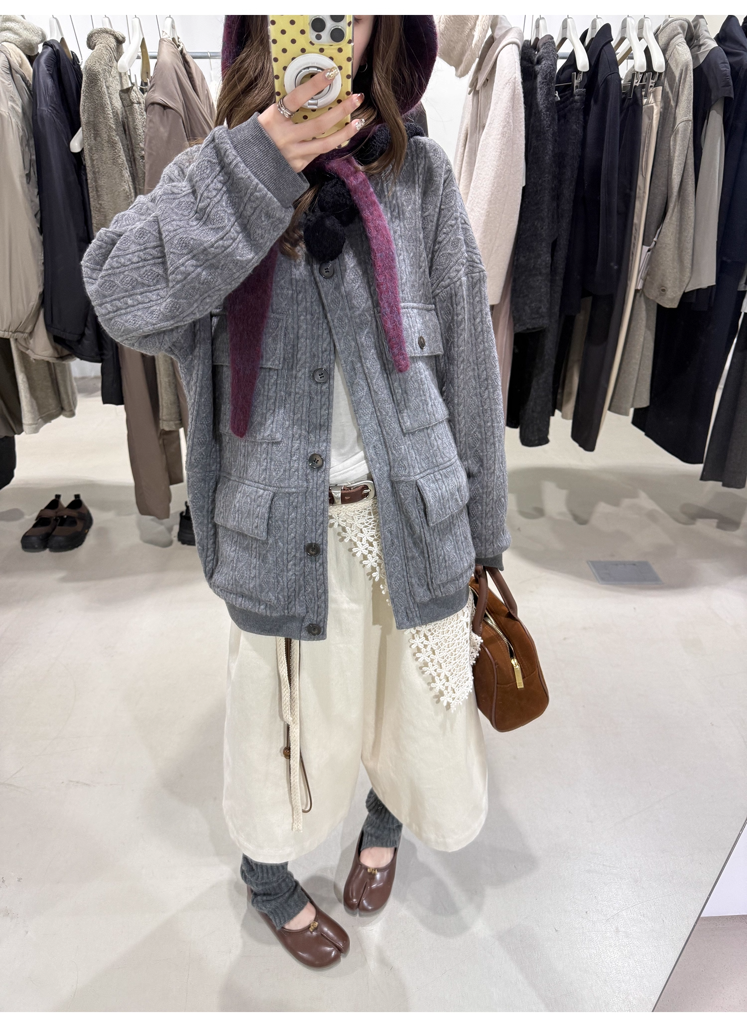 LelyMooch コットン刺しゅうスカートカバー  LEM258