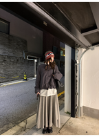 LelyMooch マフラー付き 中綿ブルゾン  LEM306