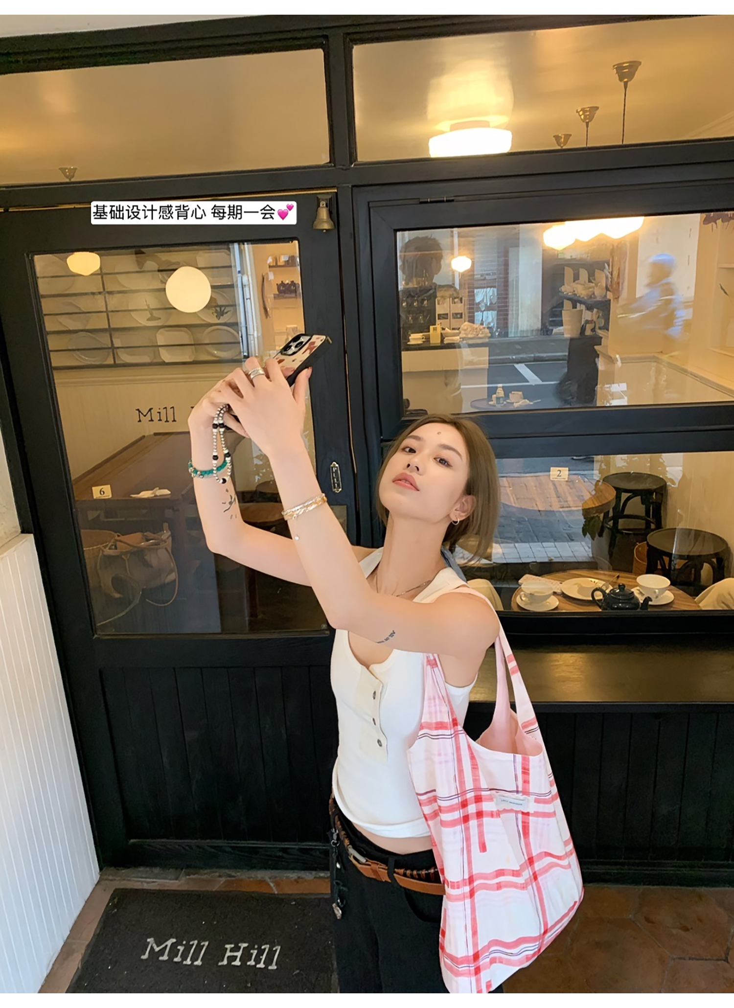 LelyMooch 春夏万能単品　Uネック タンクトップ  LEM122