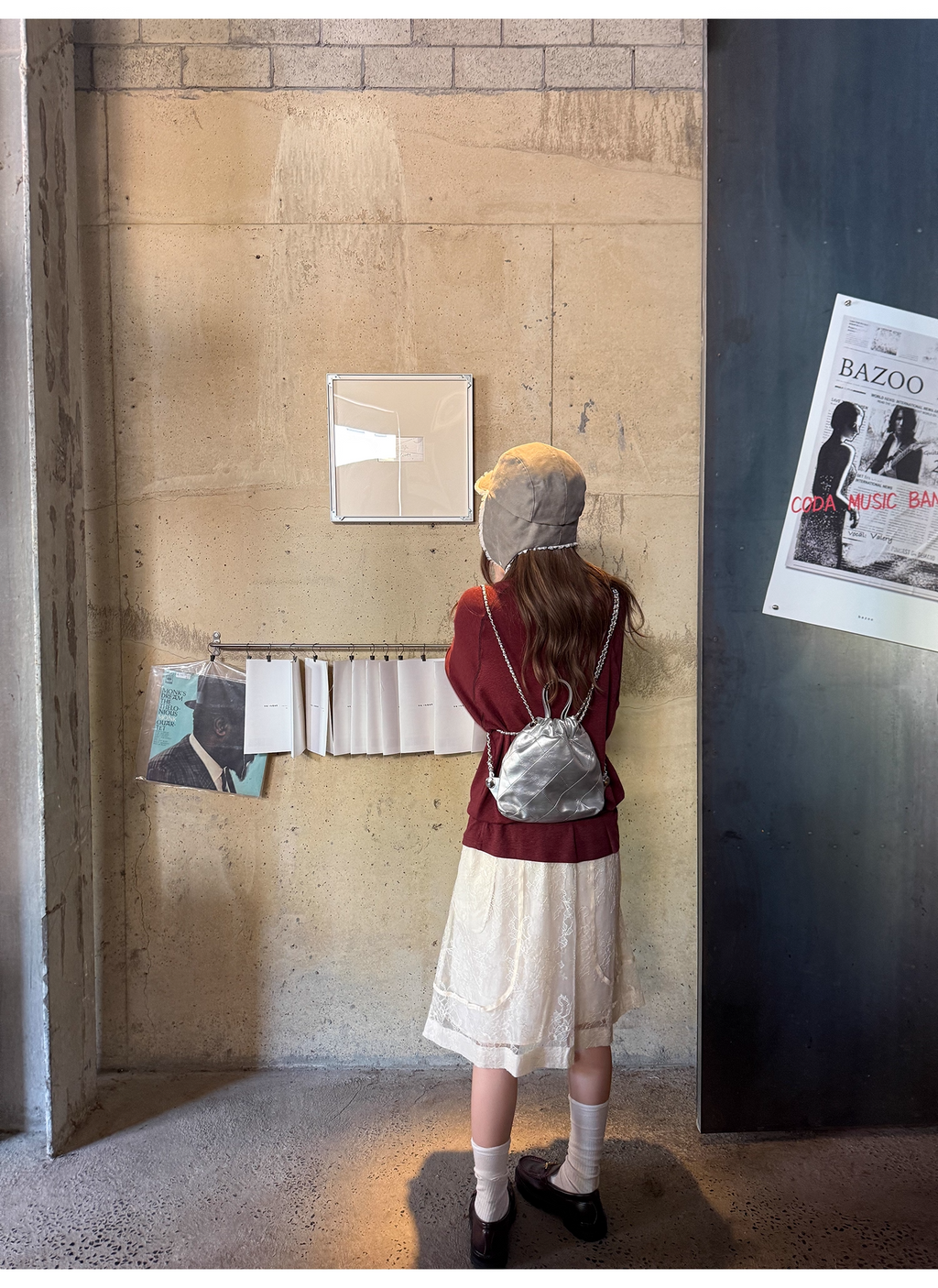 LelyMooch 刺繍ハートのベロアロンT　LEM241