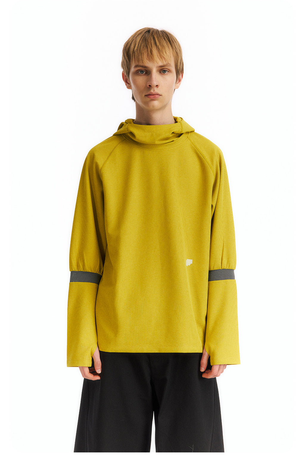 メッシュワッフルフーディー  LOM091