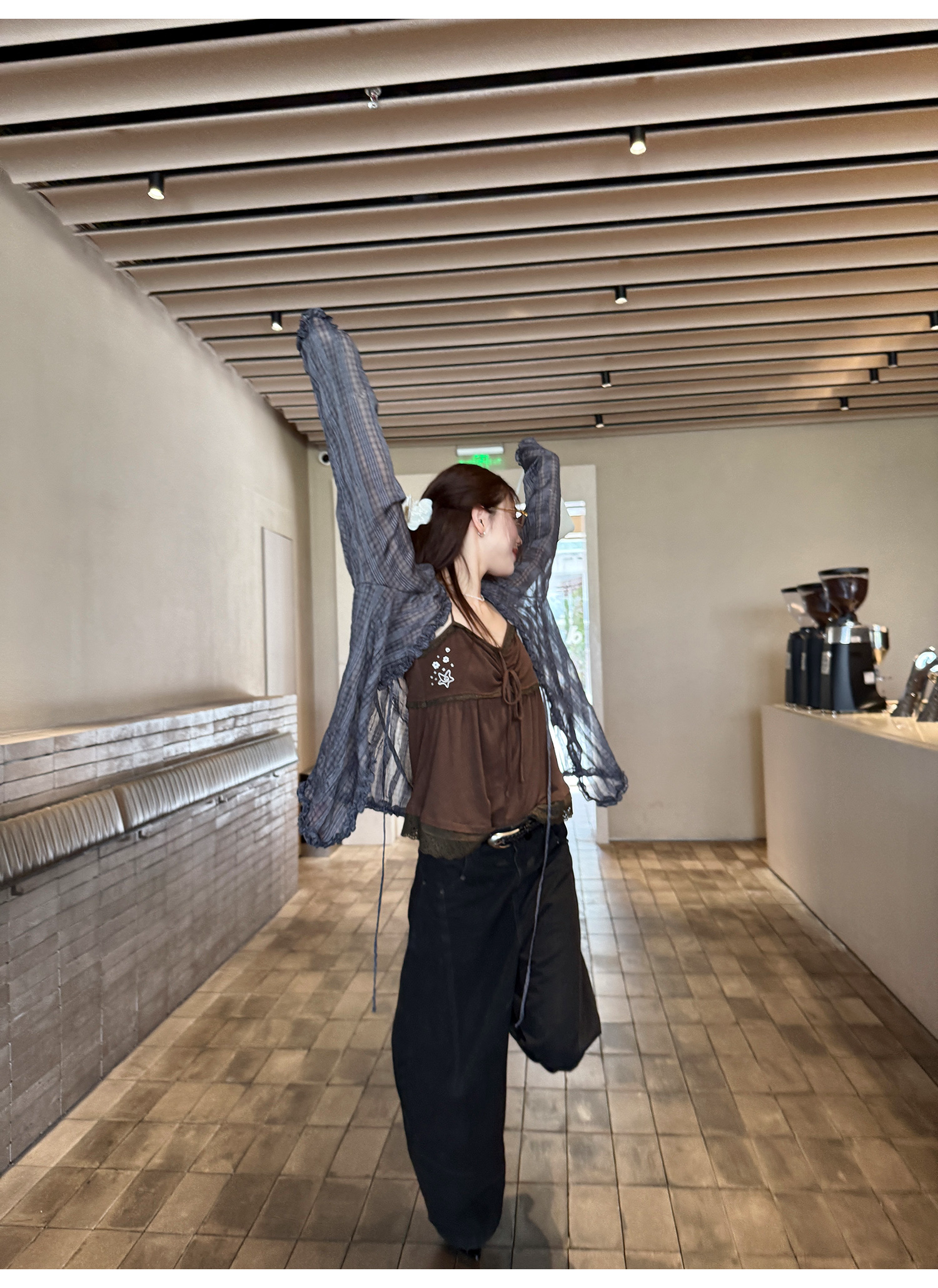 LelyMooch 刺繍入りテンセルキャミ  LEM206