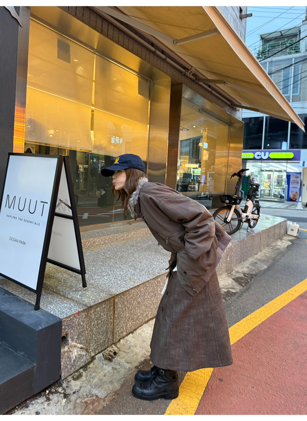 LelyMooch エコファーライナー付きモッズコート　LEM259