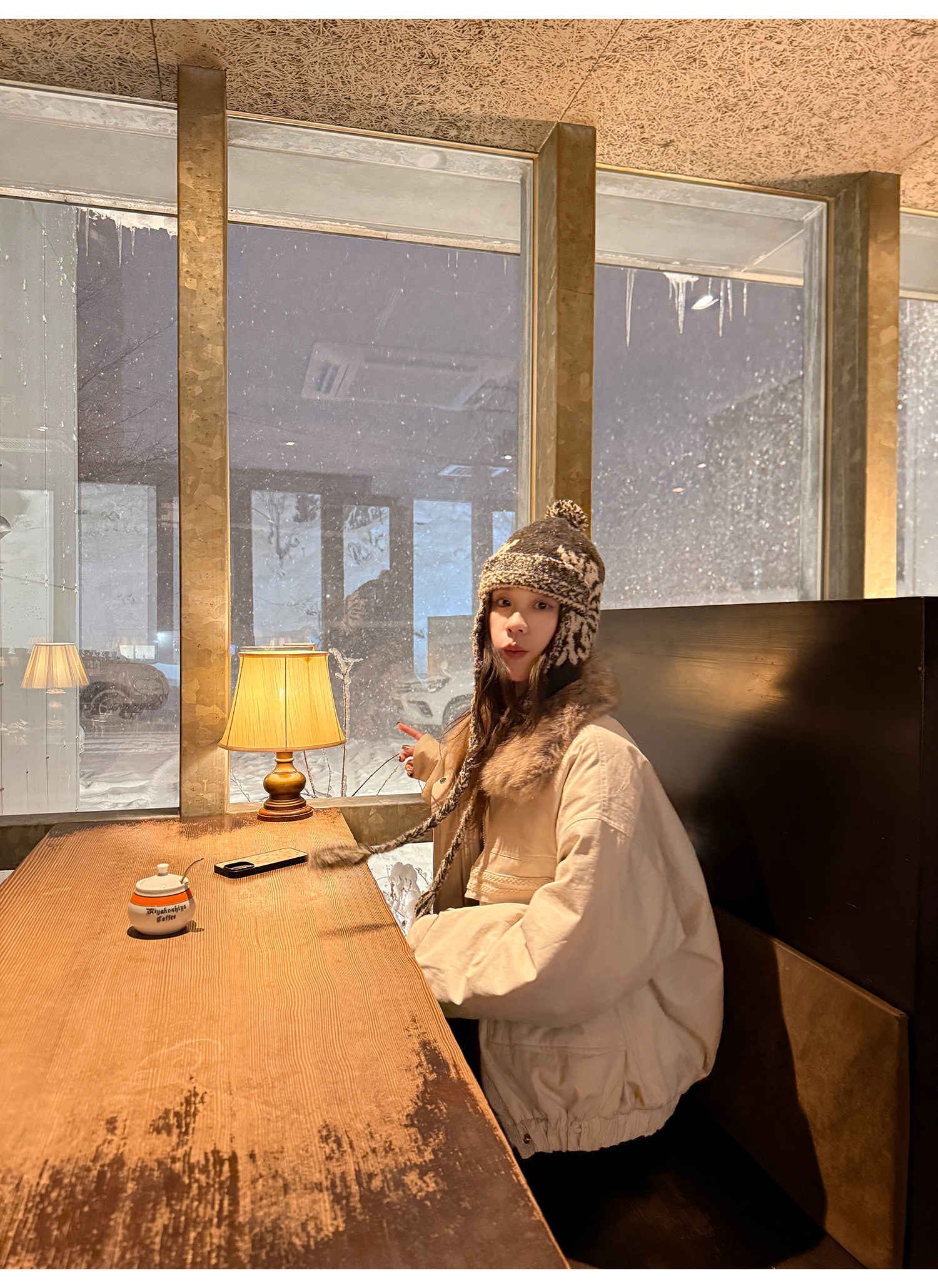 LelyMooch 取り外し襟付き 中綿ショートアウター  LEM305