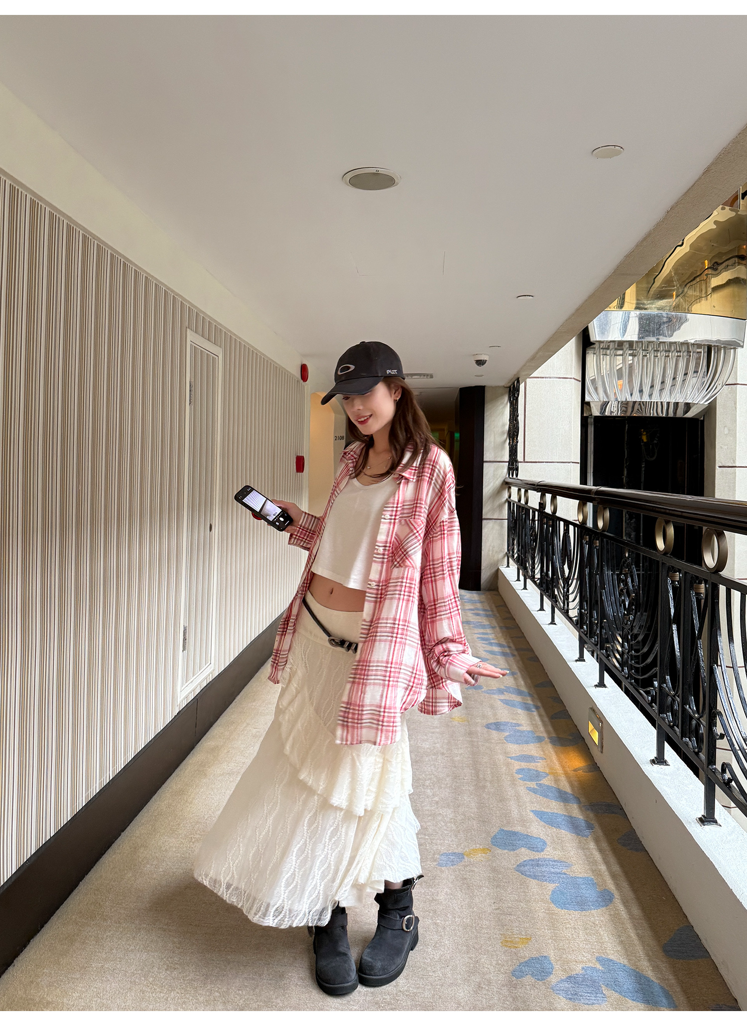 LelyMooch 3段レーススカート フェミニン  LEM220