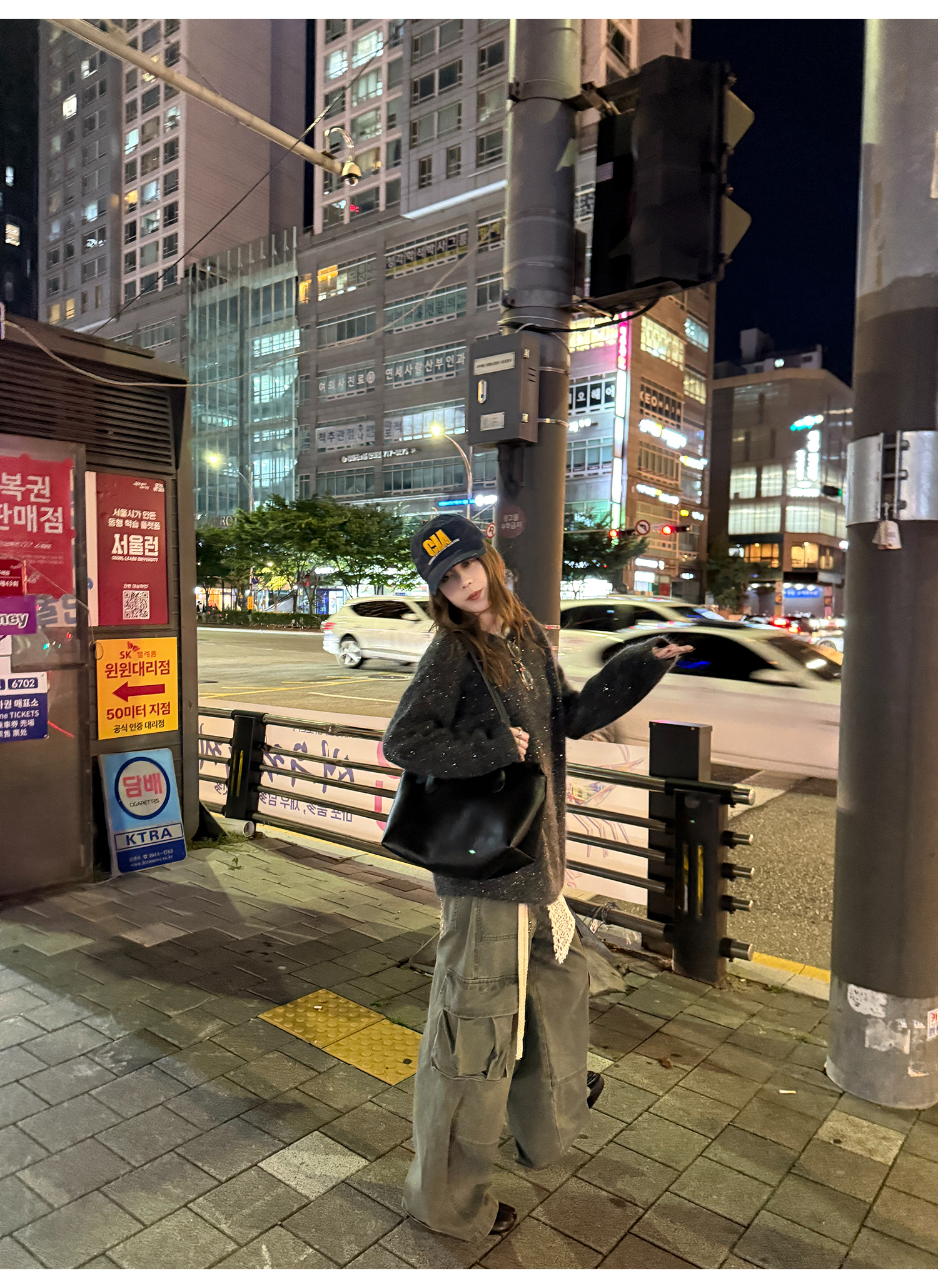 LelyMooch フェード加工ワークパンツ　LEM261