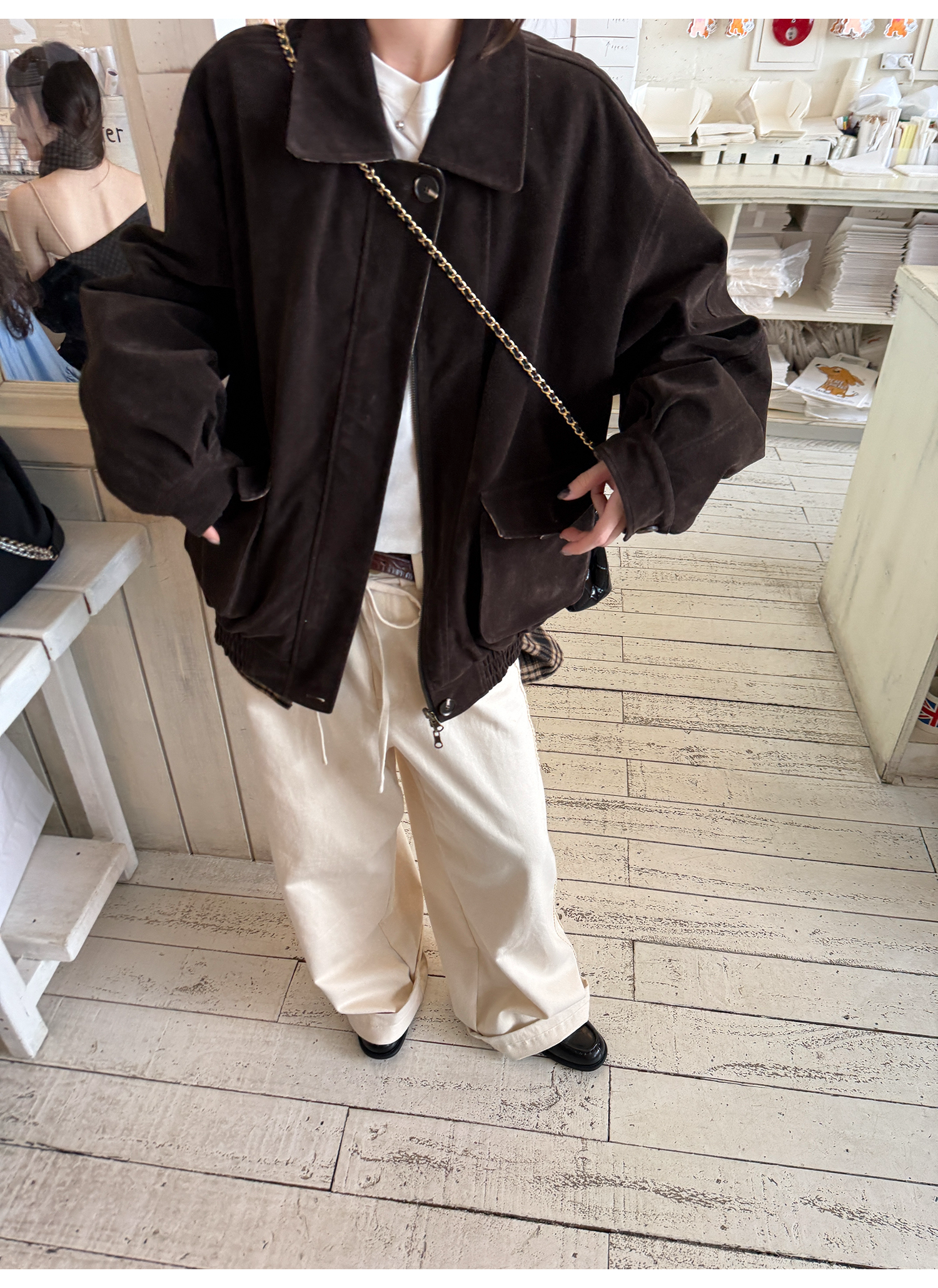 LelyMooch リバーシブルスエードジャケット  LEM250