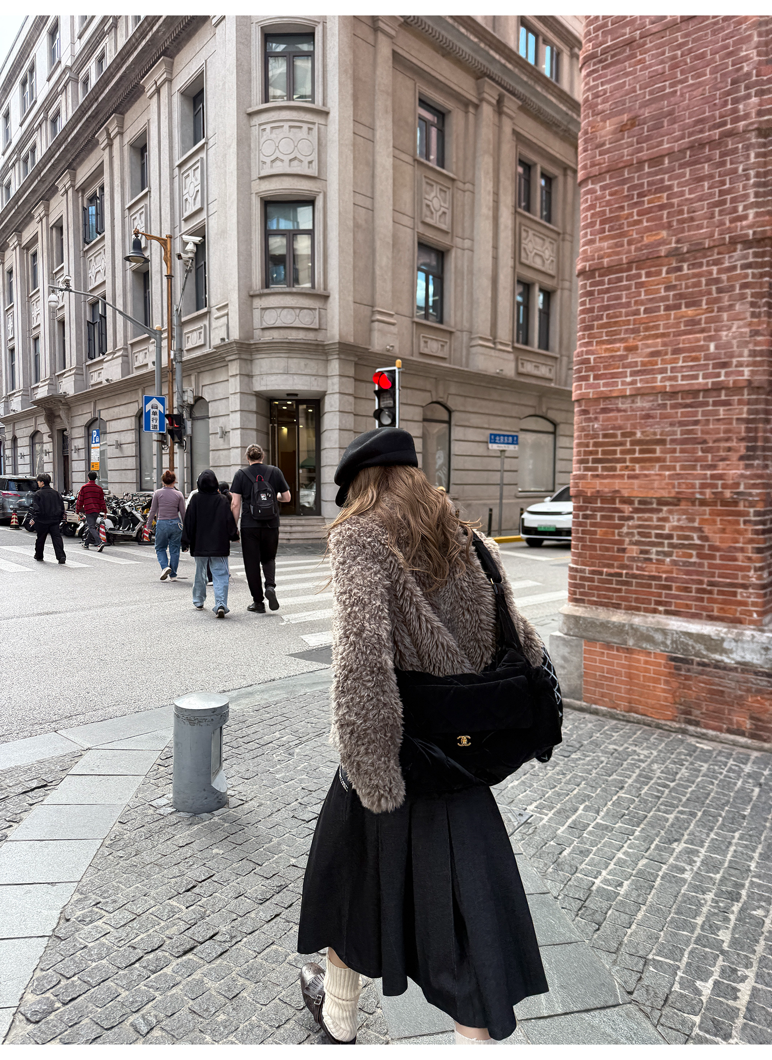 LelyMooch 黒プリーツスカート・ゴムウエスト  LEM277