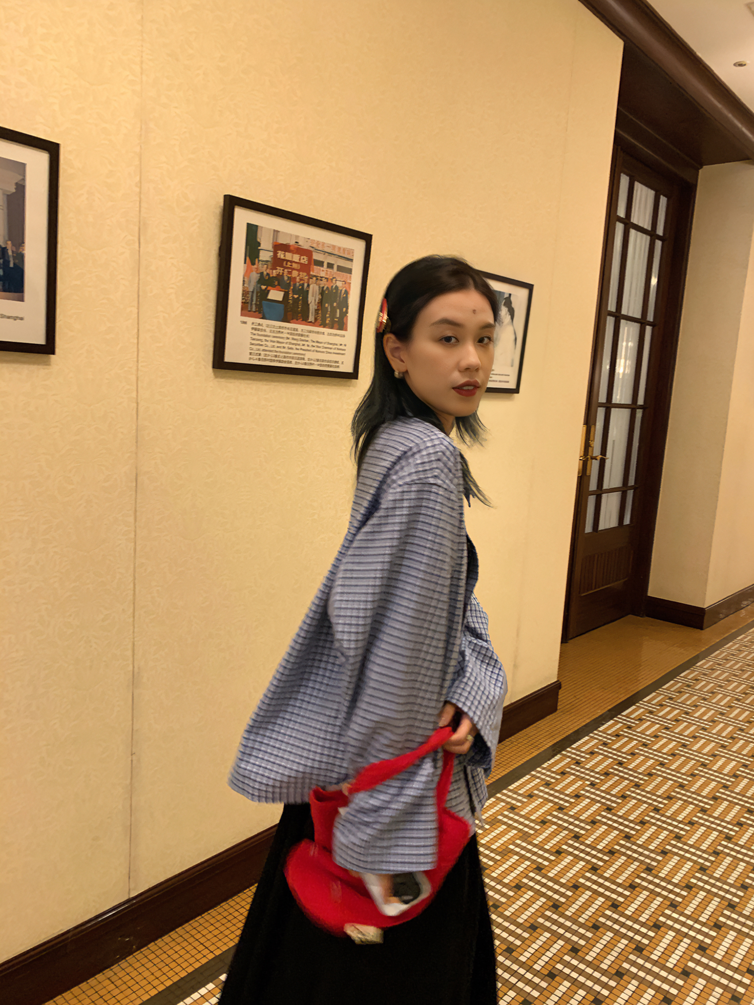 LelyMooch Blue Check Shirt Jacket LEM072