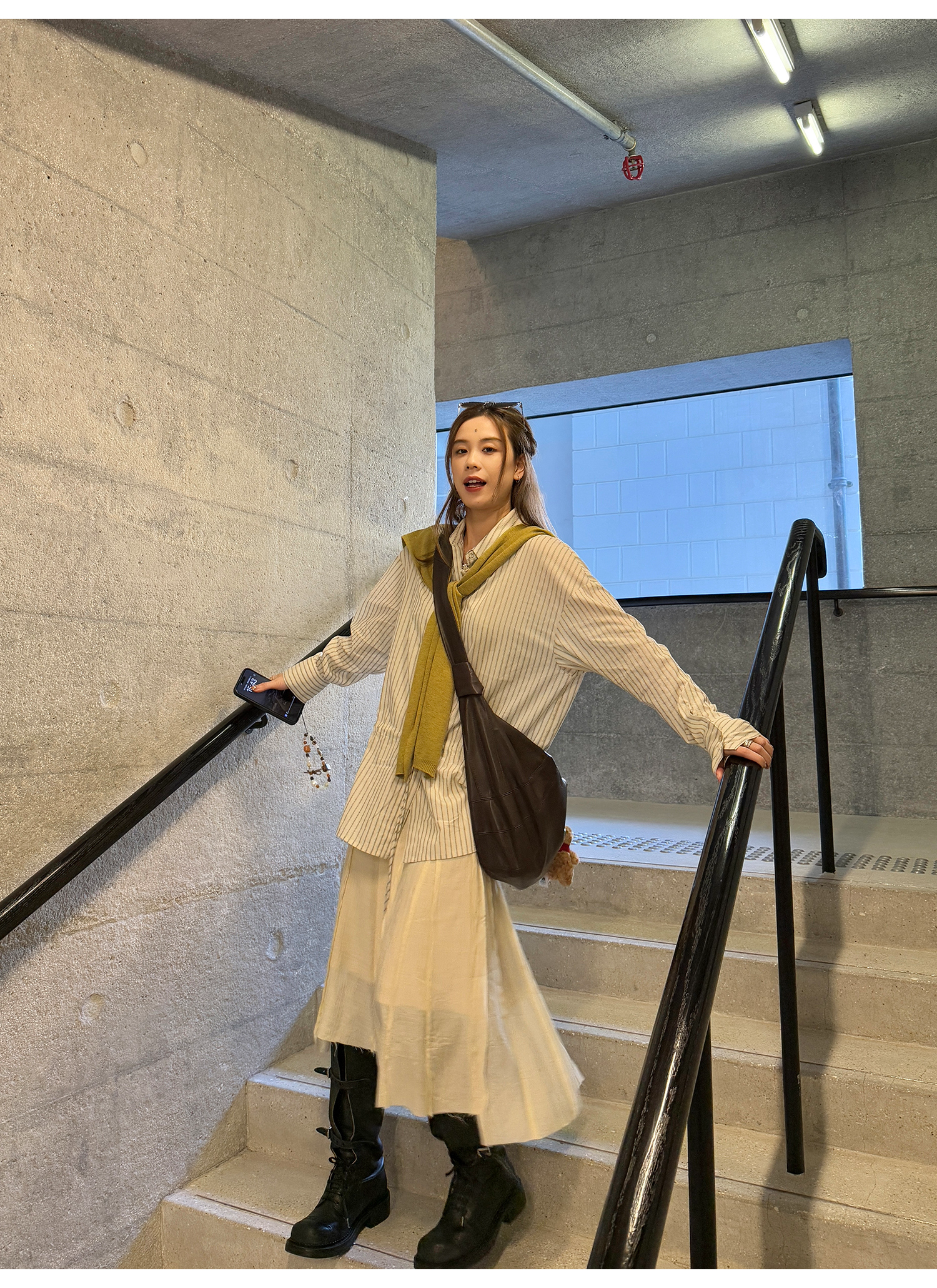 LelyMooch High Waist Uneven Skirt LEM090